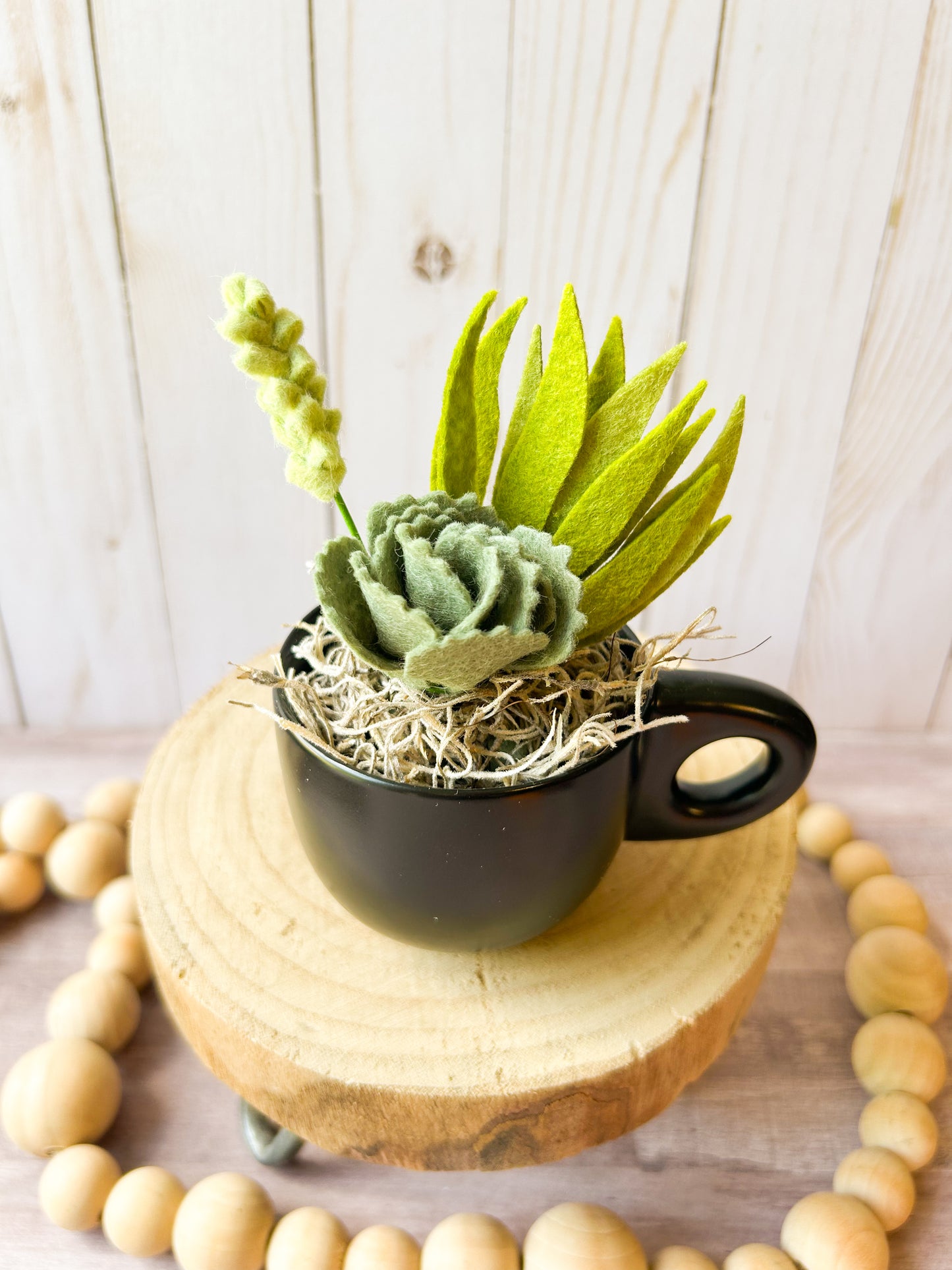Mini Felt Succulent
