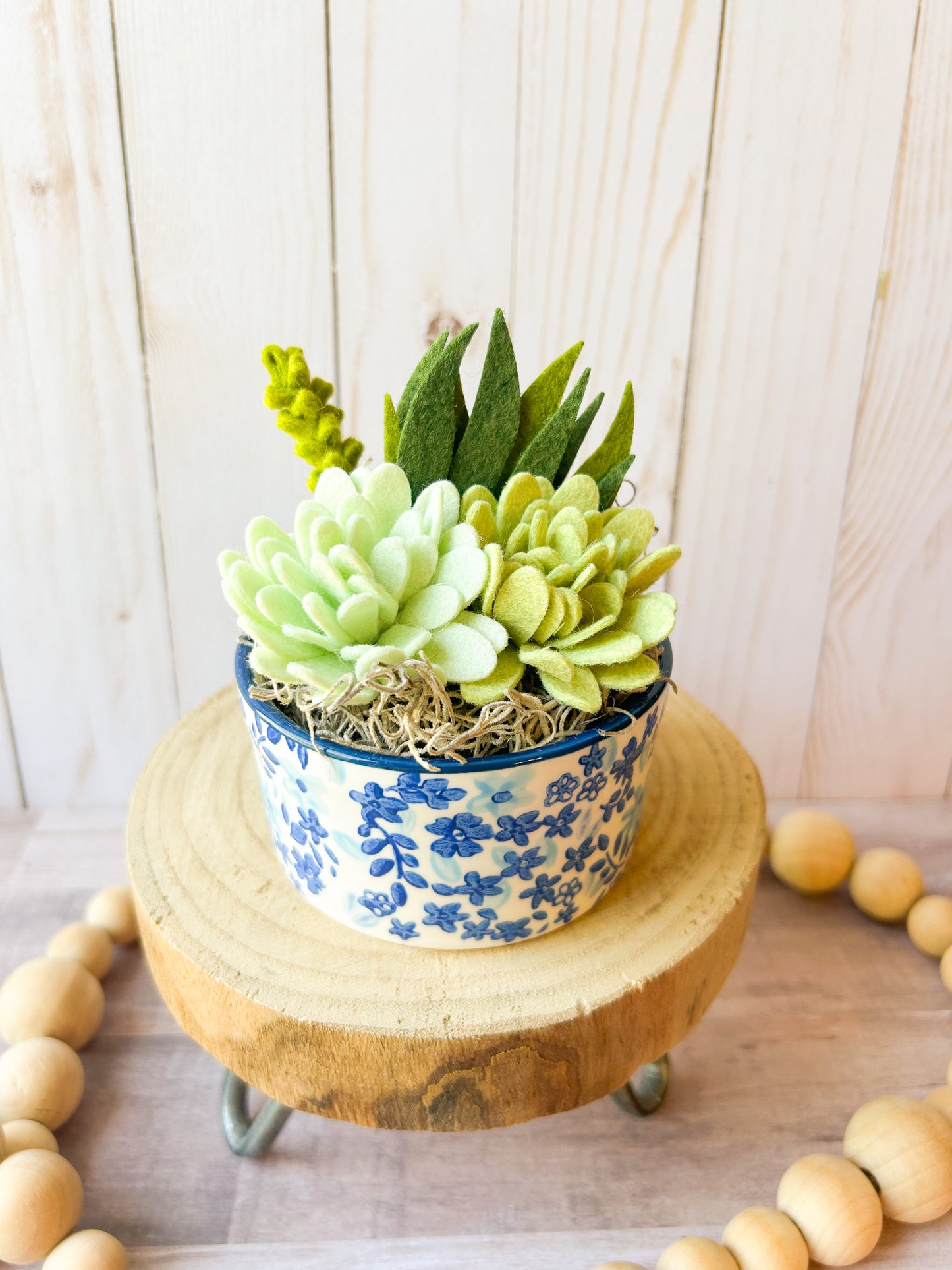 Mini Felt Succulent