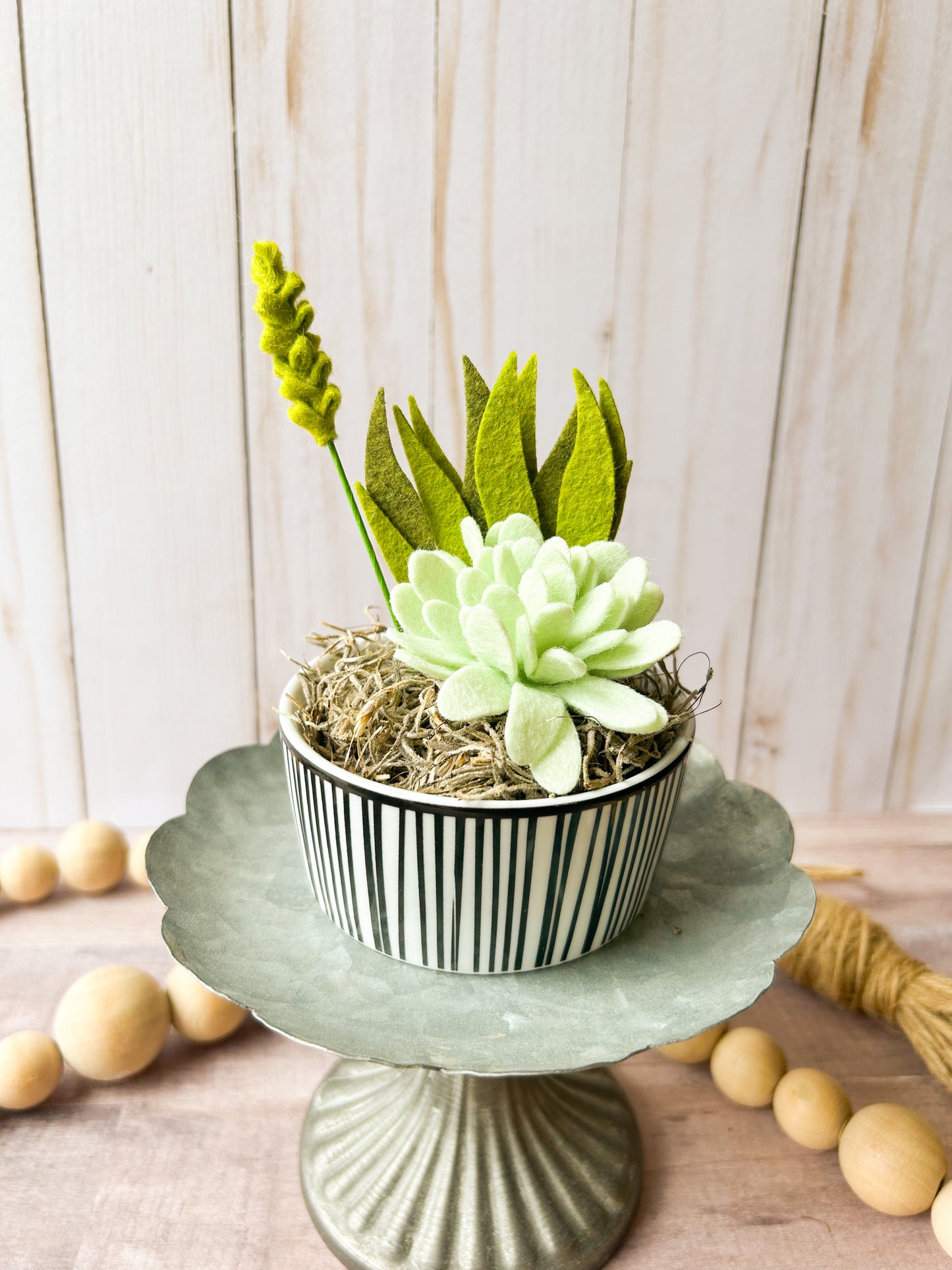 Mini Felt Succulent