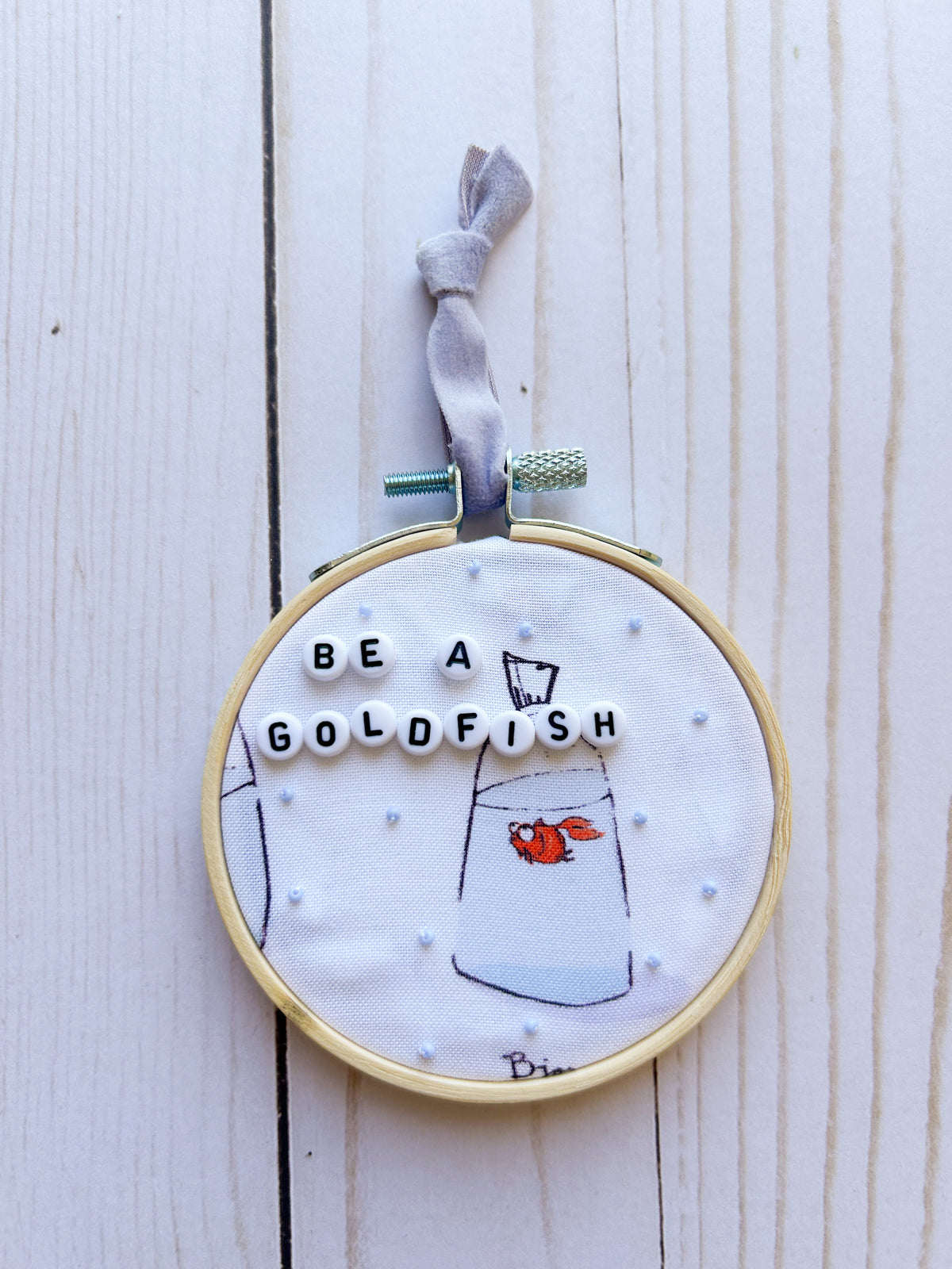 Be A Goldfish Hoop Ornament