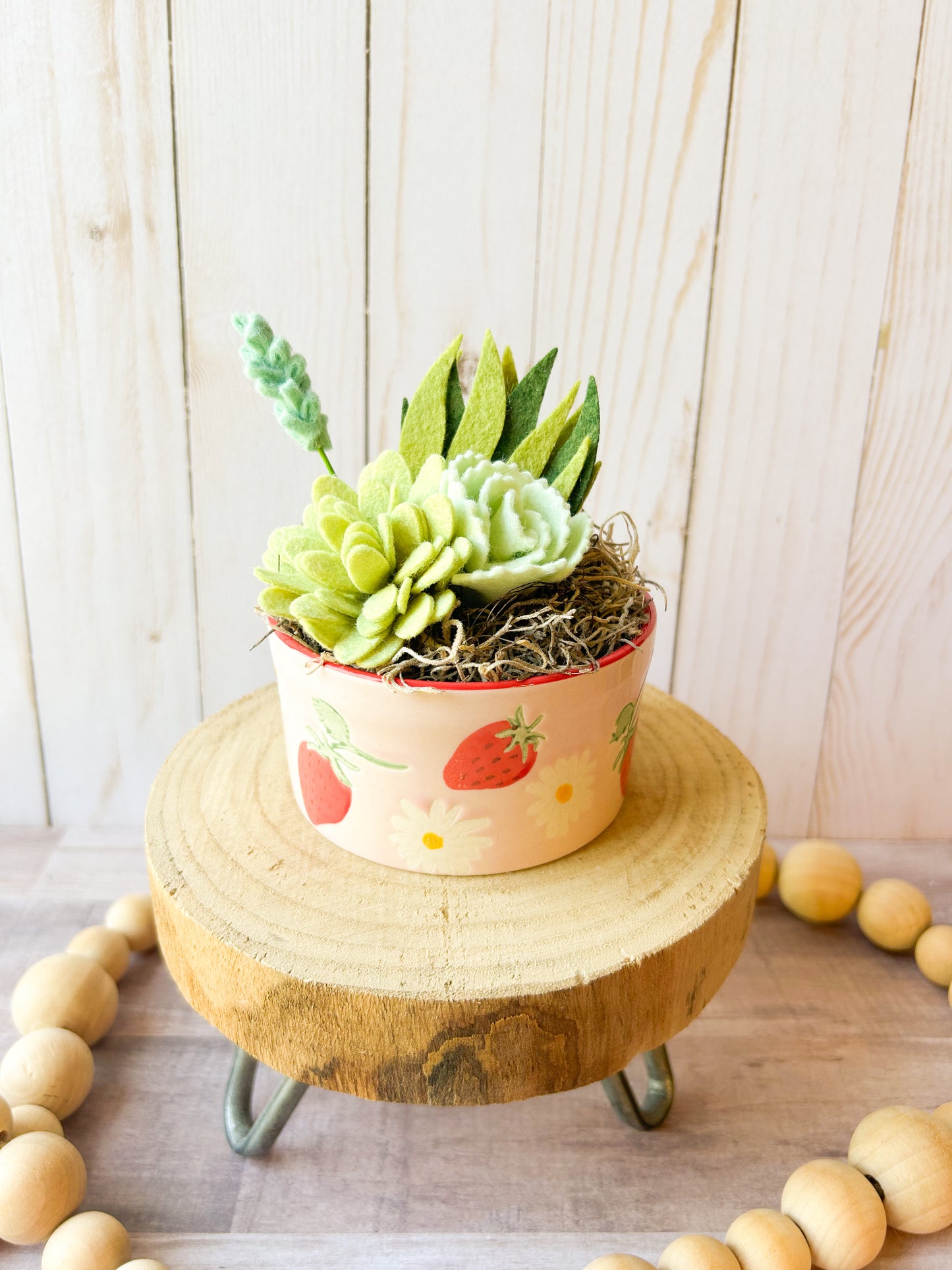 Mini Felt Succulent