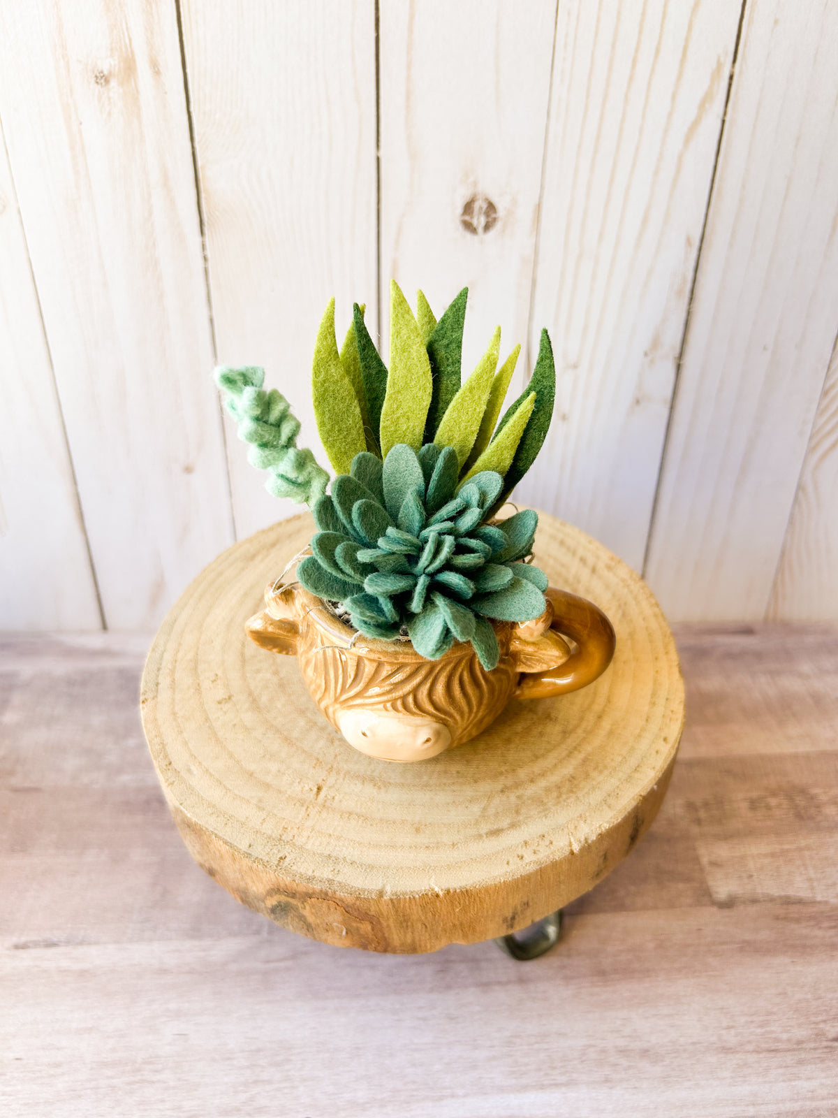 Mini Felt Succulent