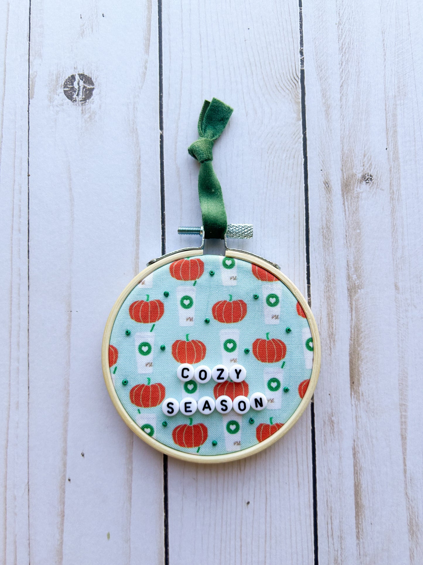 Cozy Season Hoop Ornament