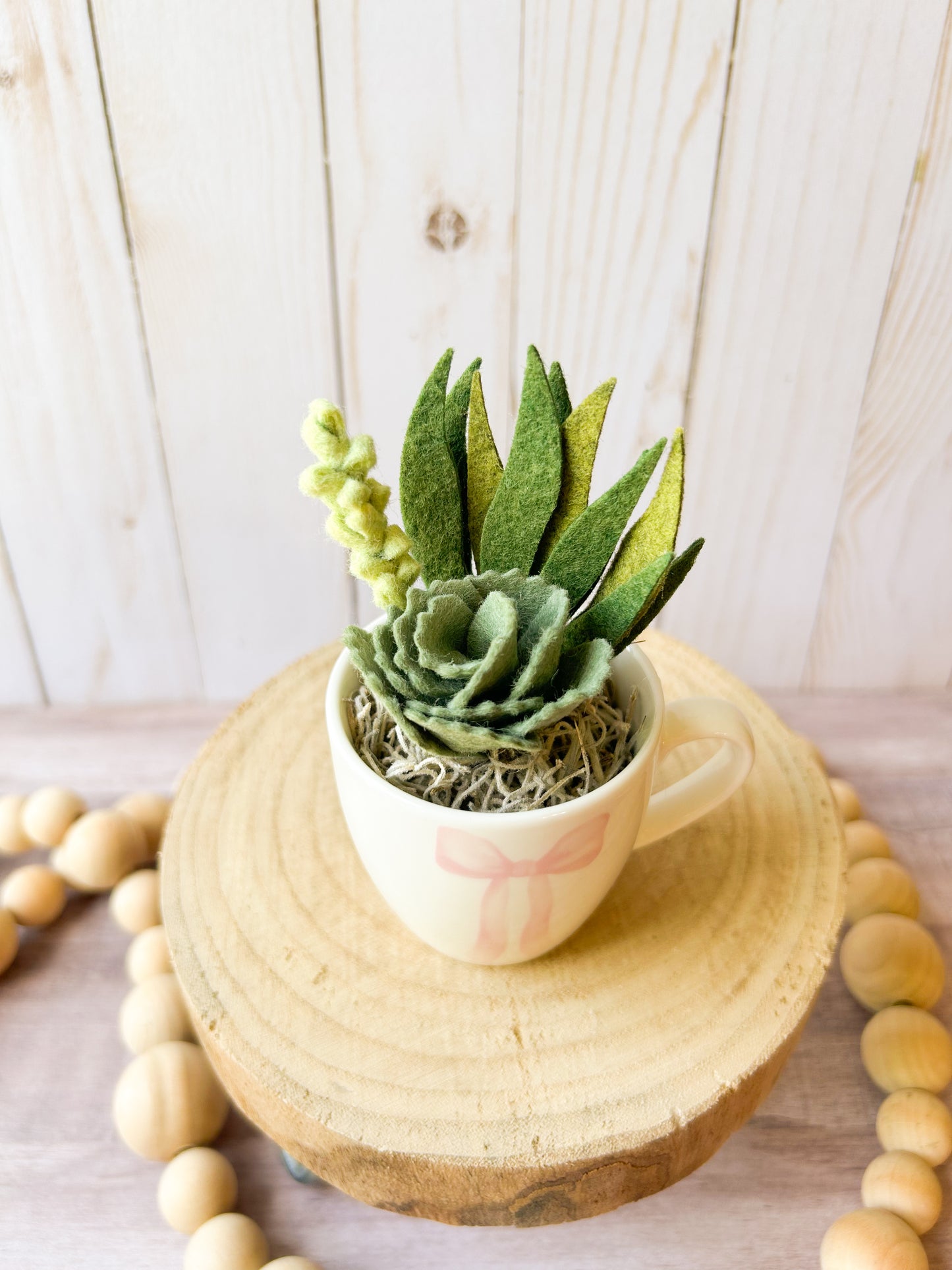 Mini Felt Succulent