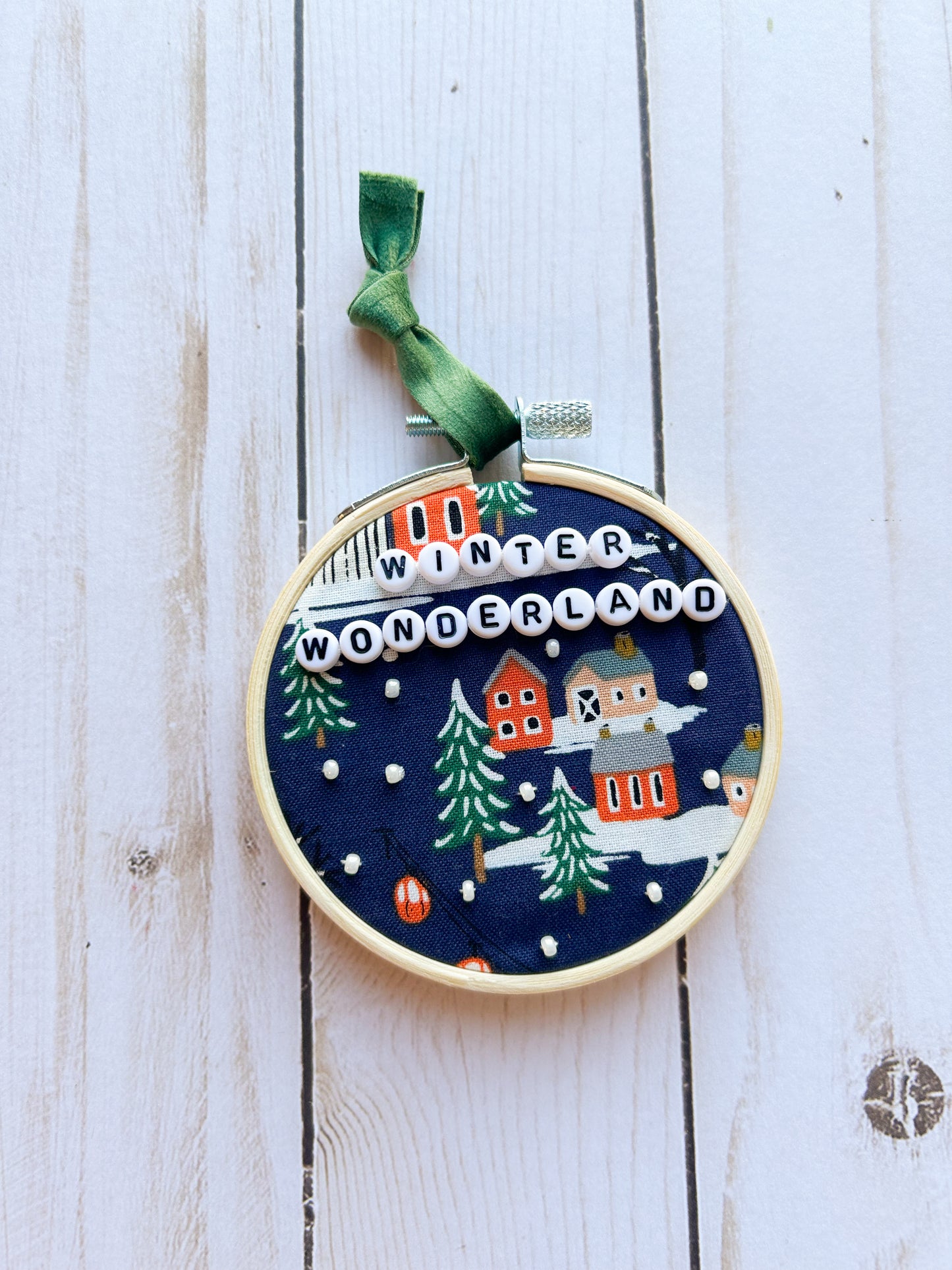 Winter Wonderland Hoop Ornament