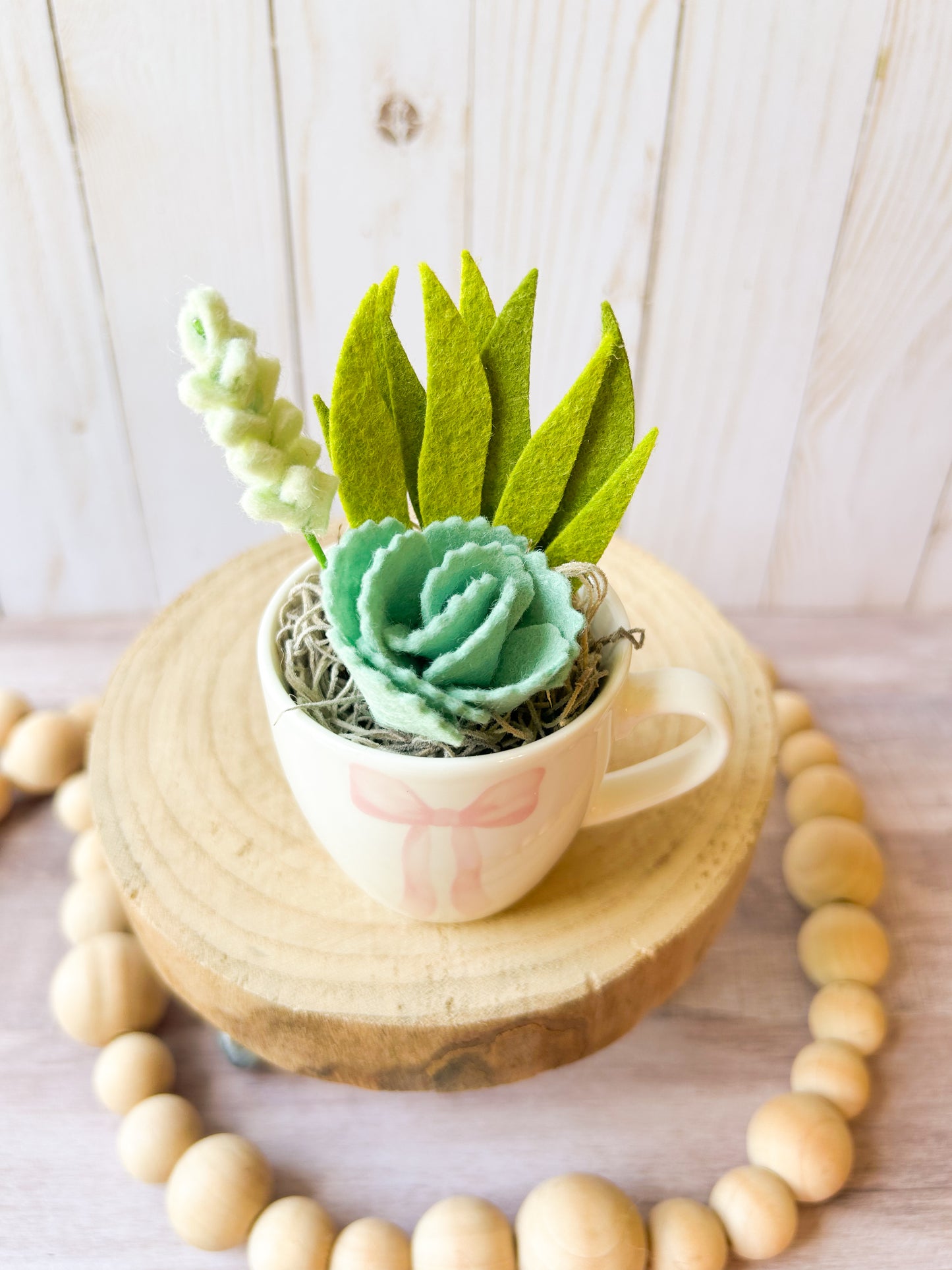 Mini Felt Succulent