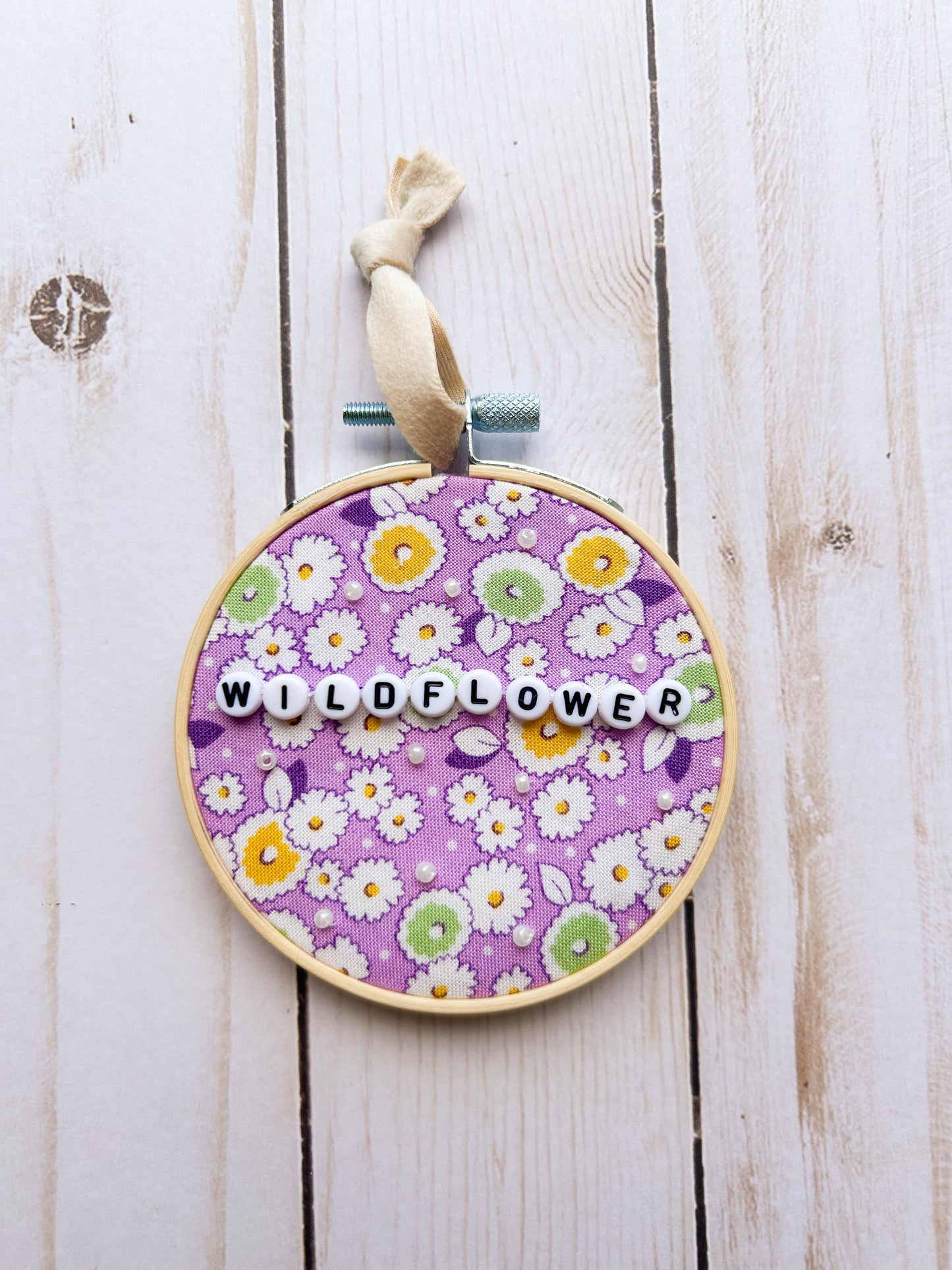 Wildflower Hoop Ornament