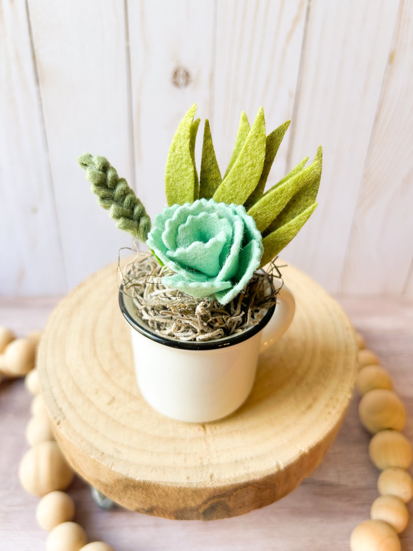 Mini Felt Succulent