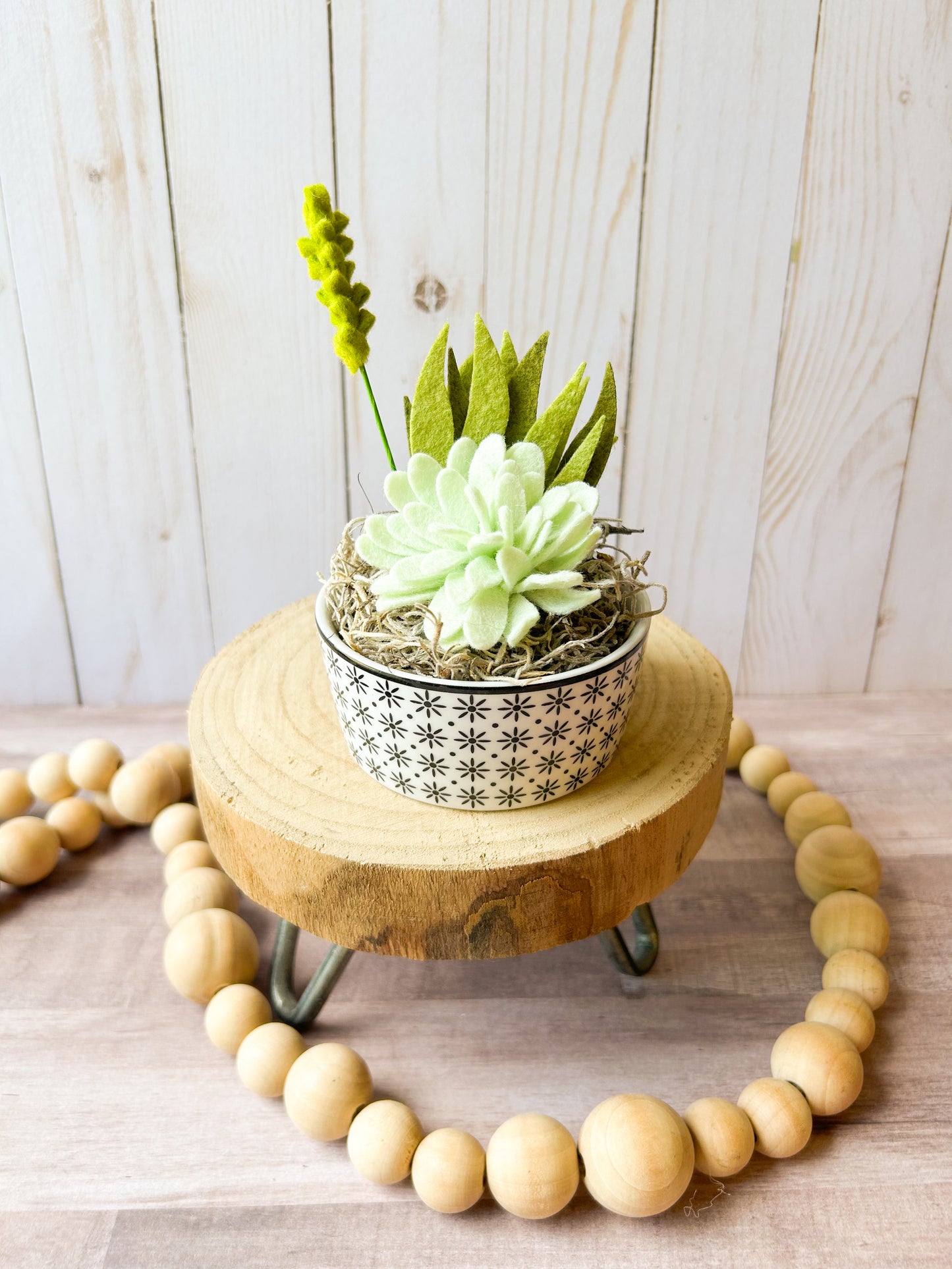 Mini Felt Succulent