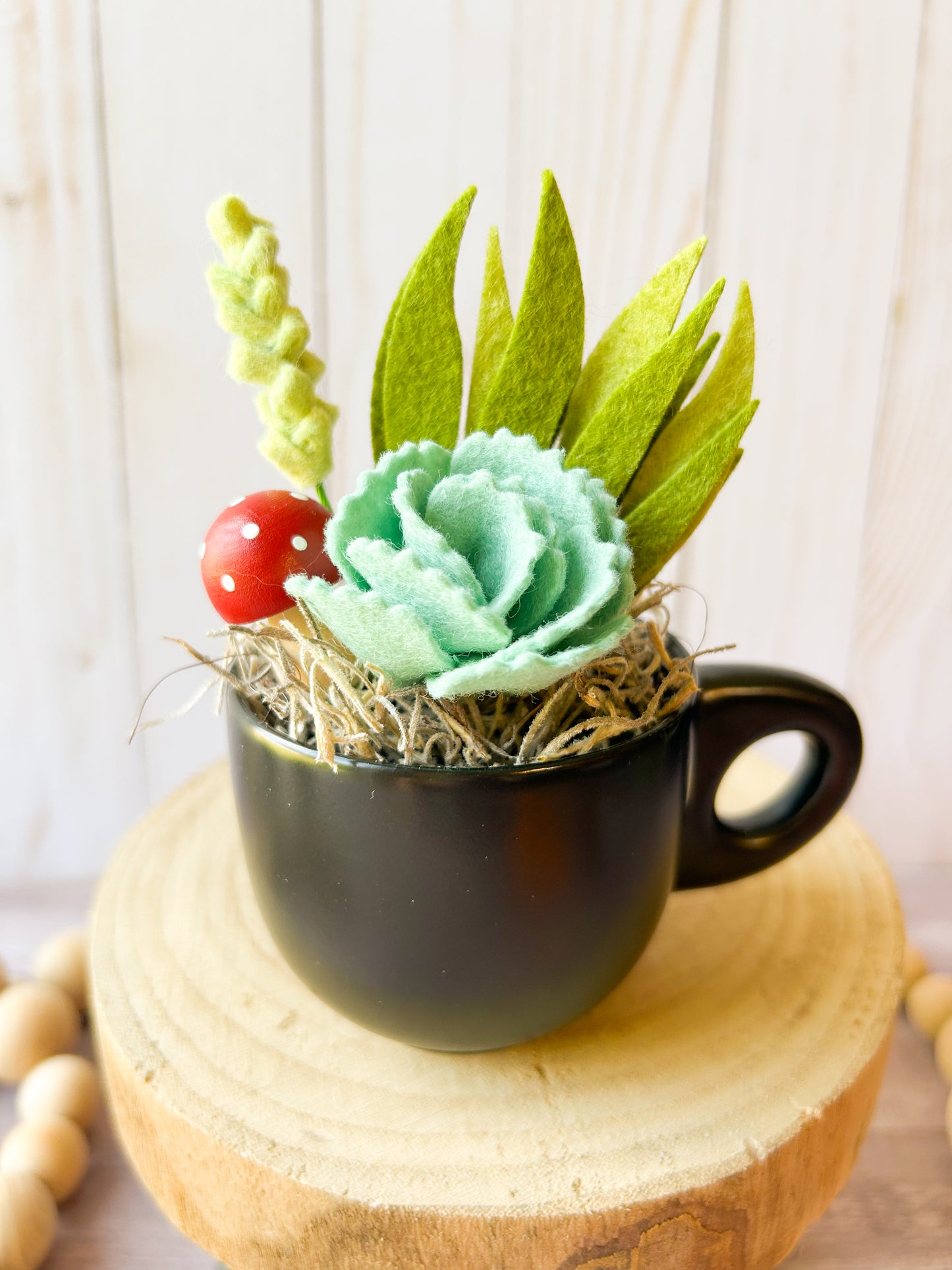 Mini Felt Succulent
