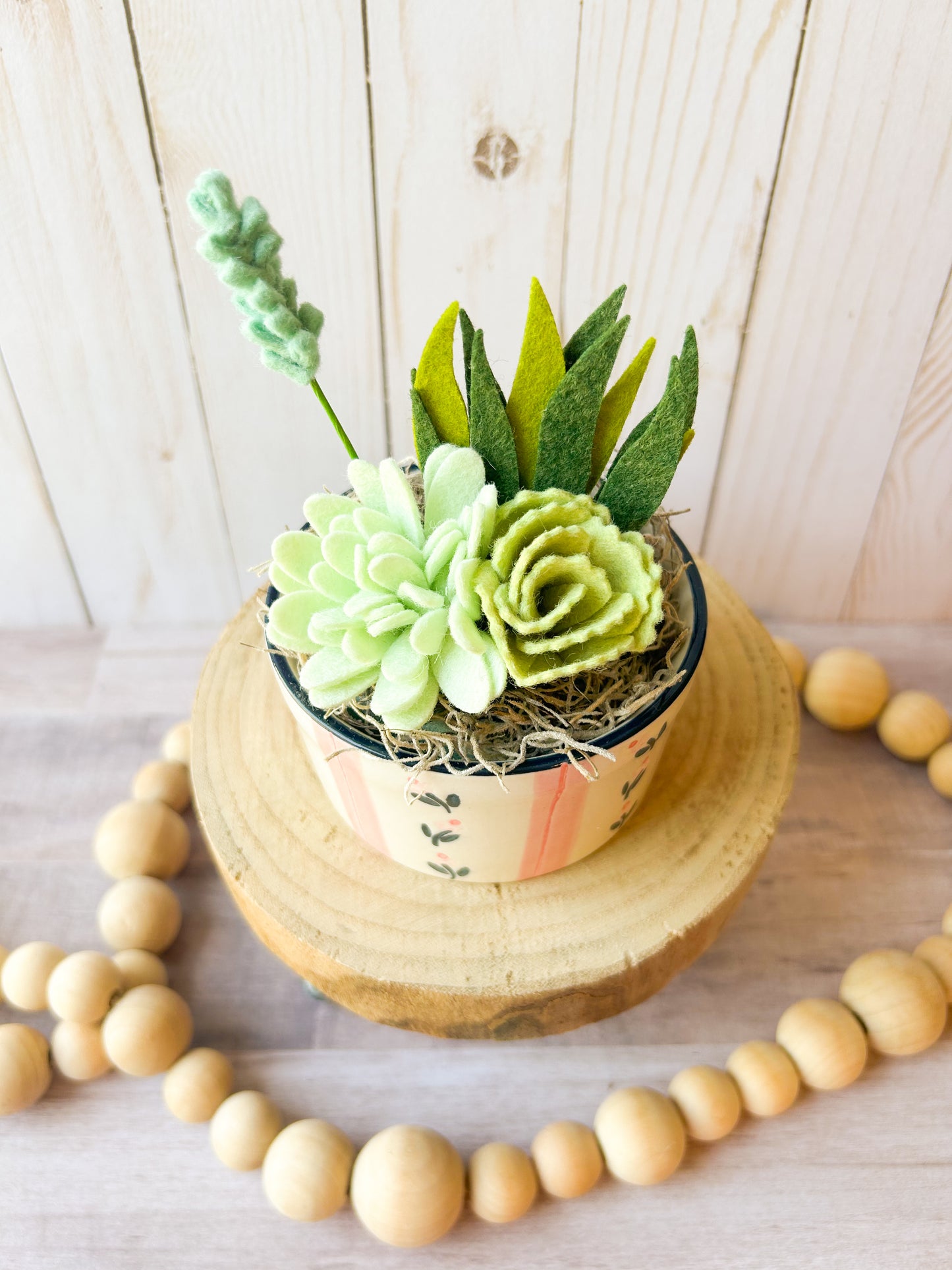 Mini Felt Succulent