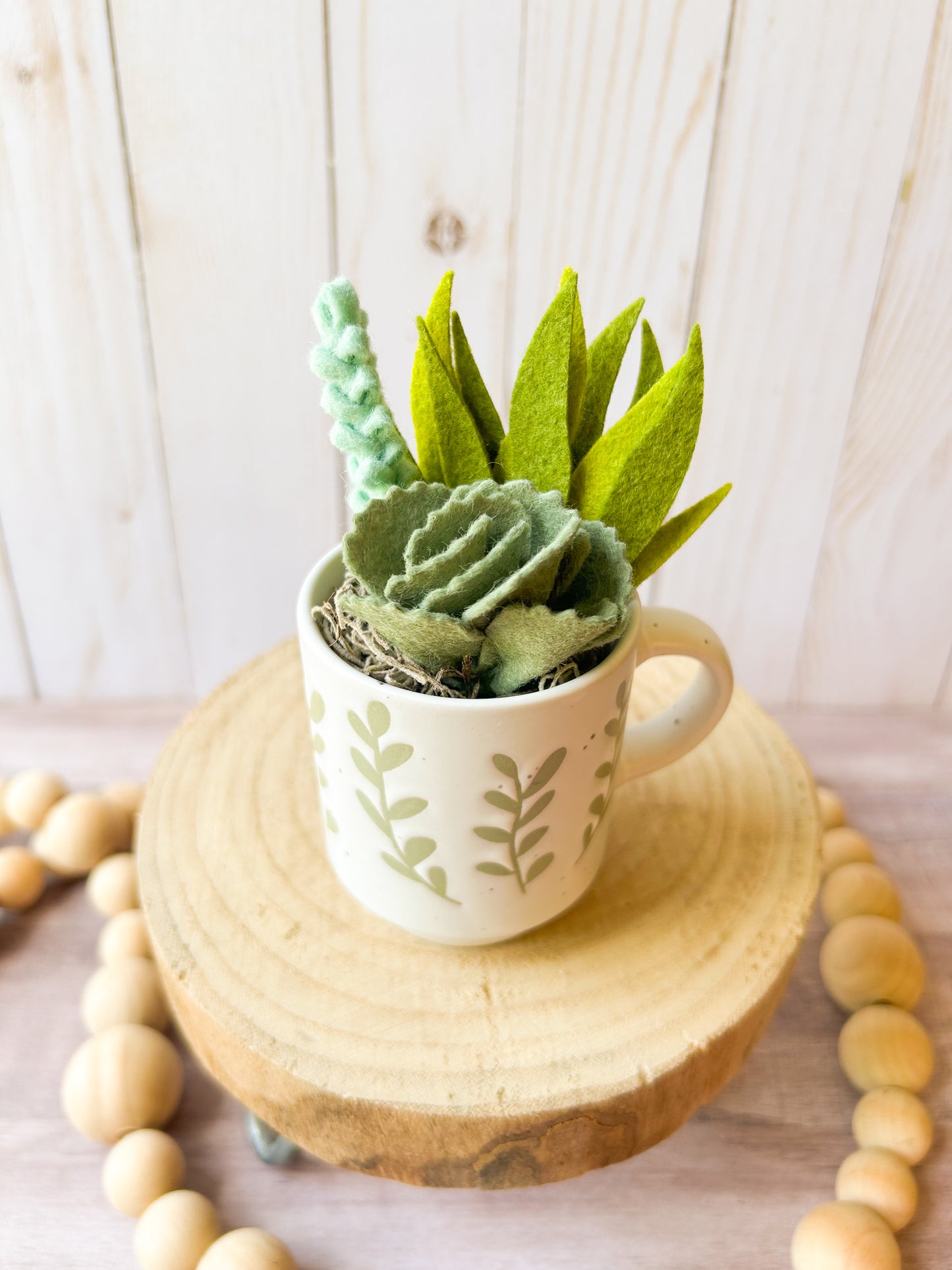 Mini Felt Succulent