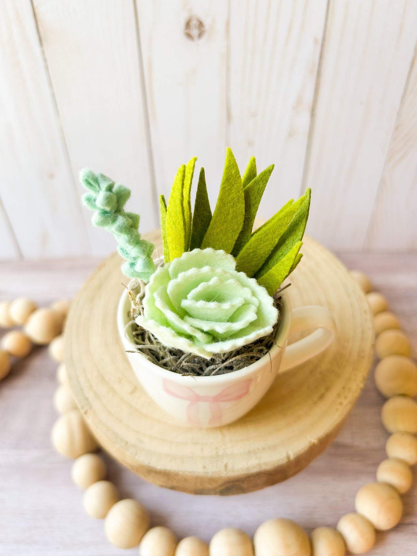 Mini Felt Succulent