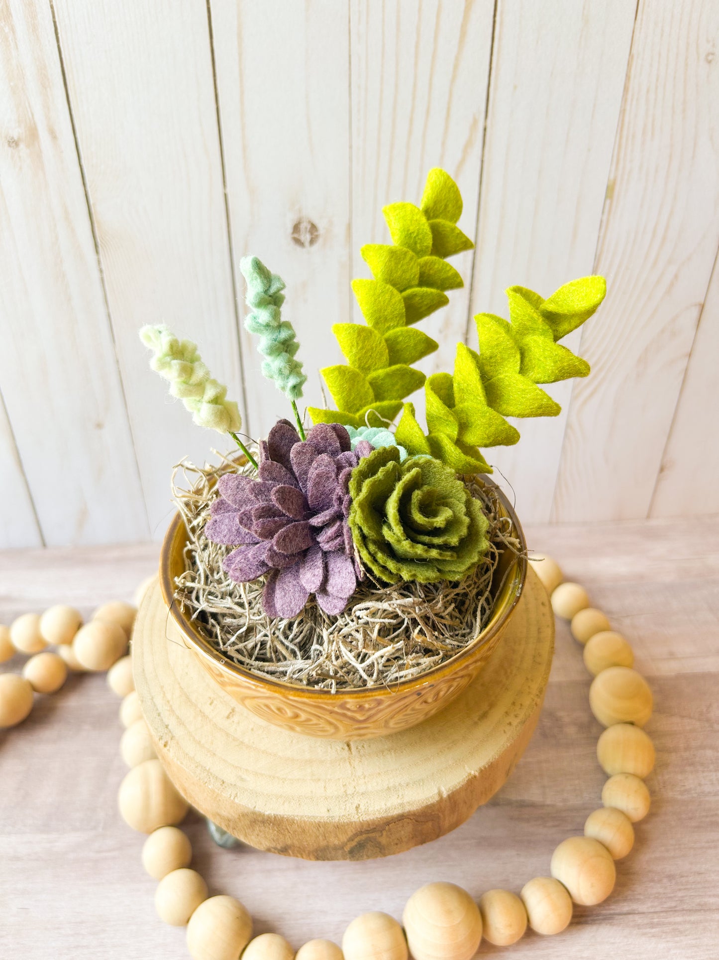 Felt Succulent Bowl