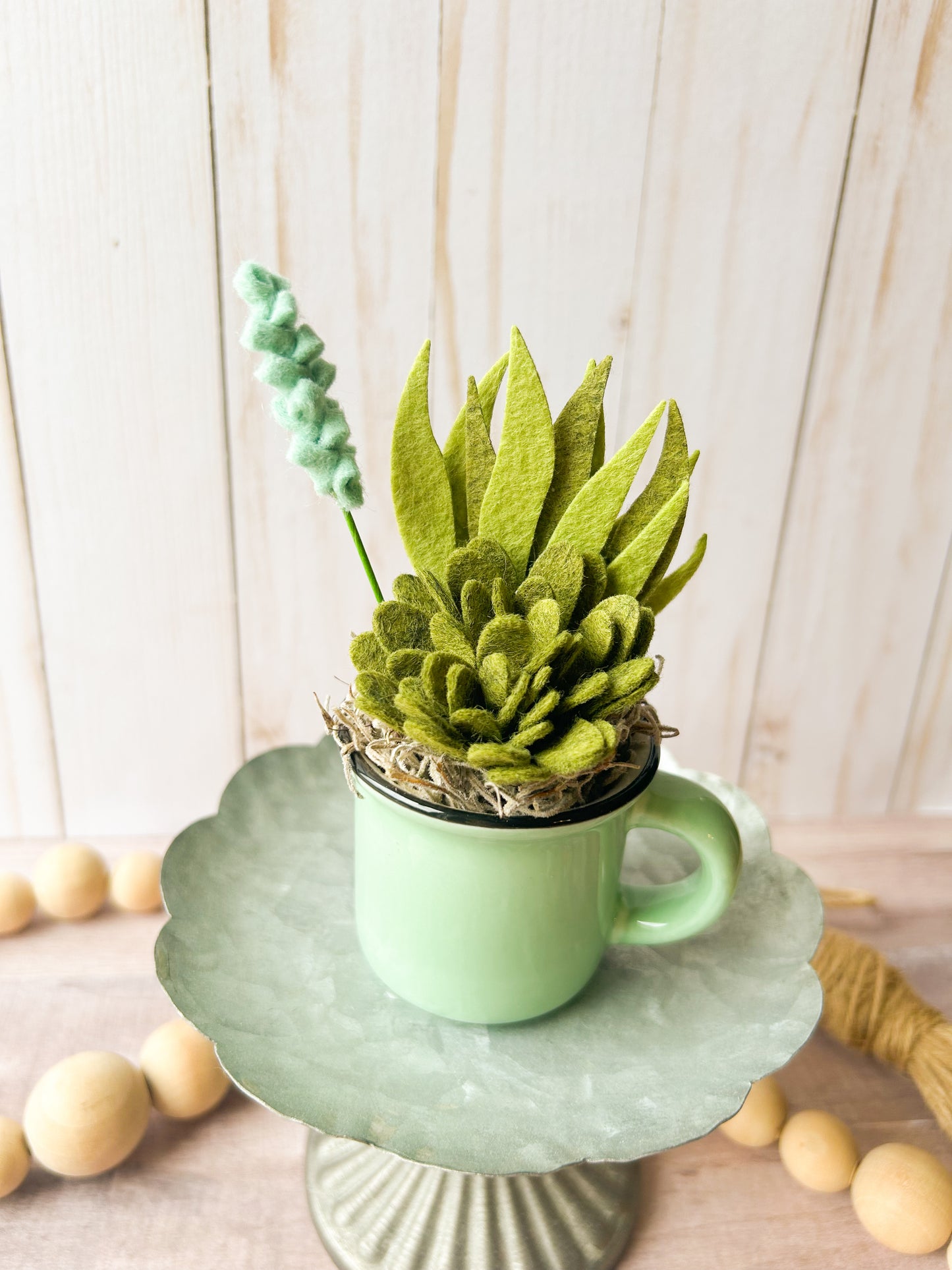 Mini Felt Succulent