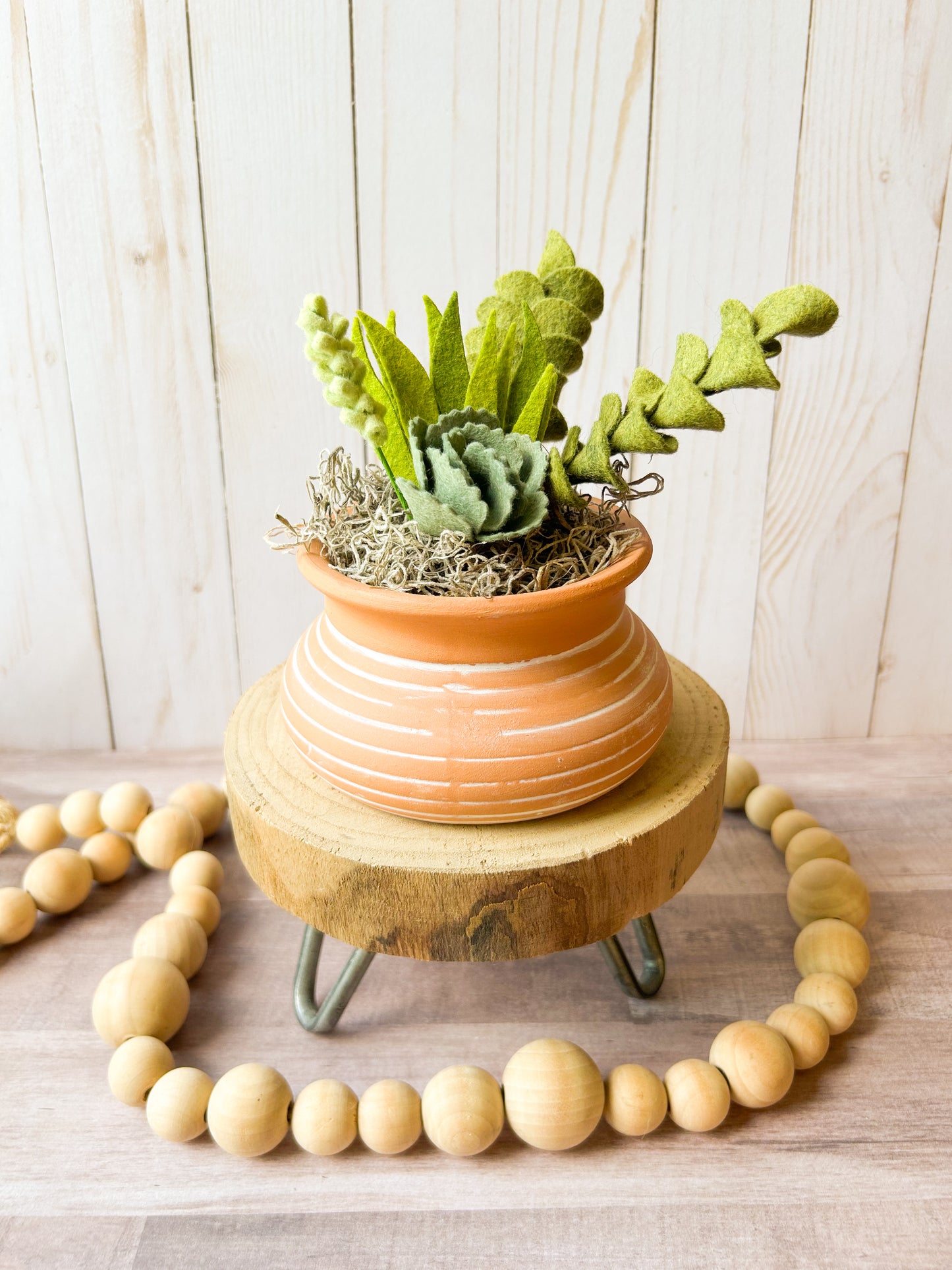 Mini Felt Succulent