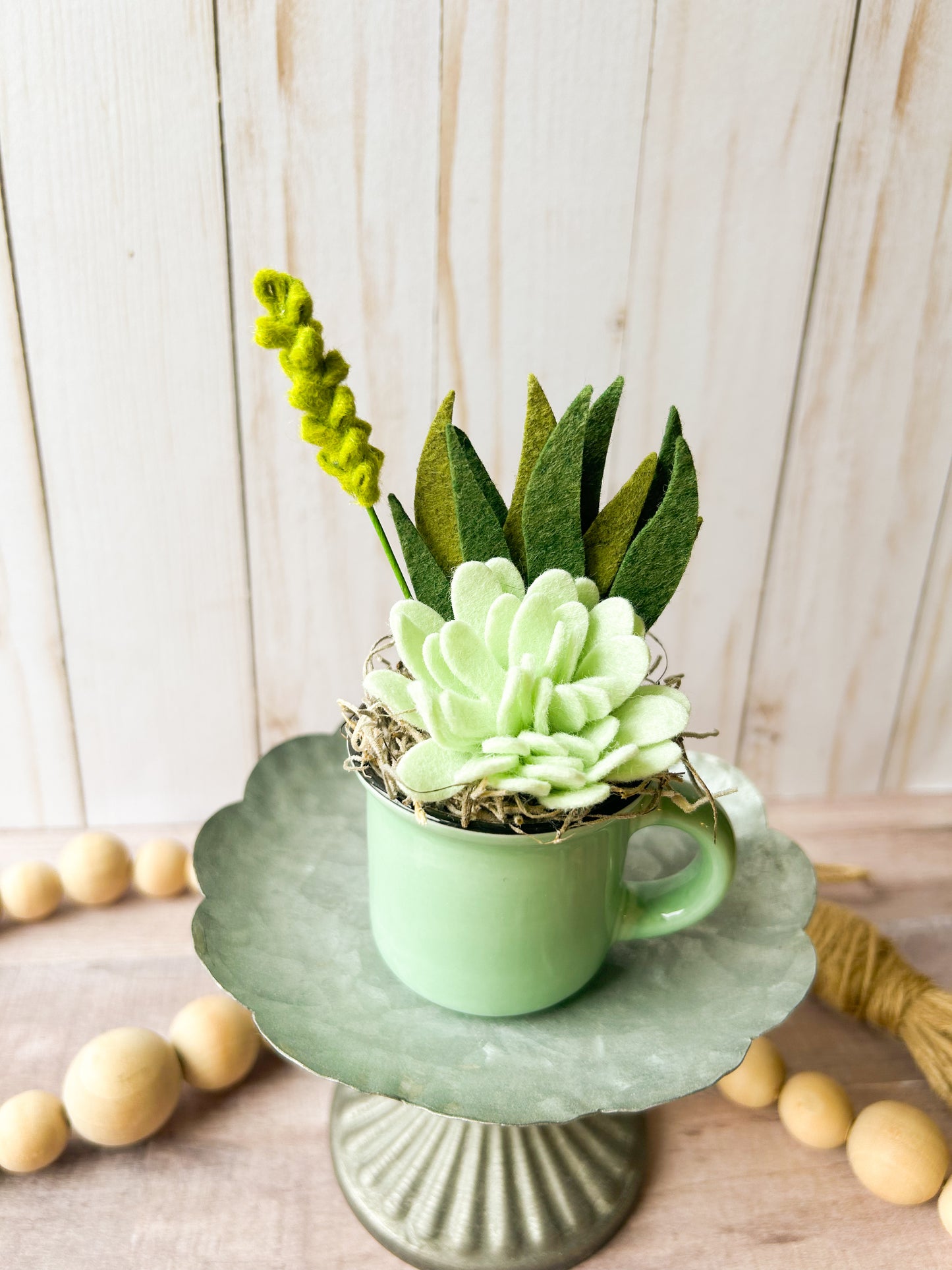 Mini Felt Succulent