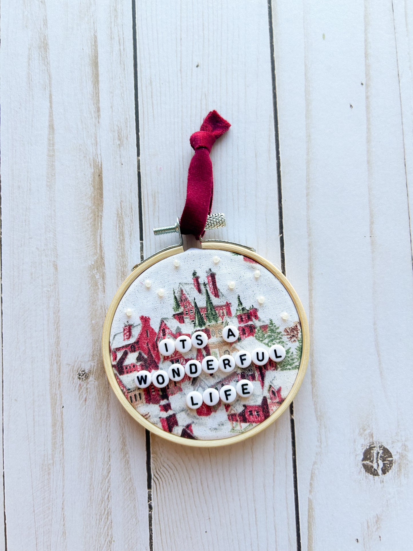 It’s A Wonderful Life Hoop Ornament