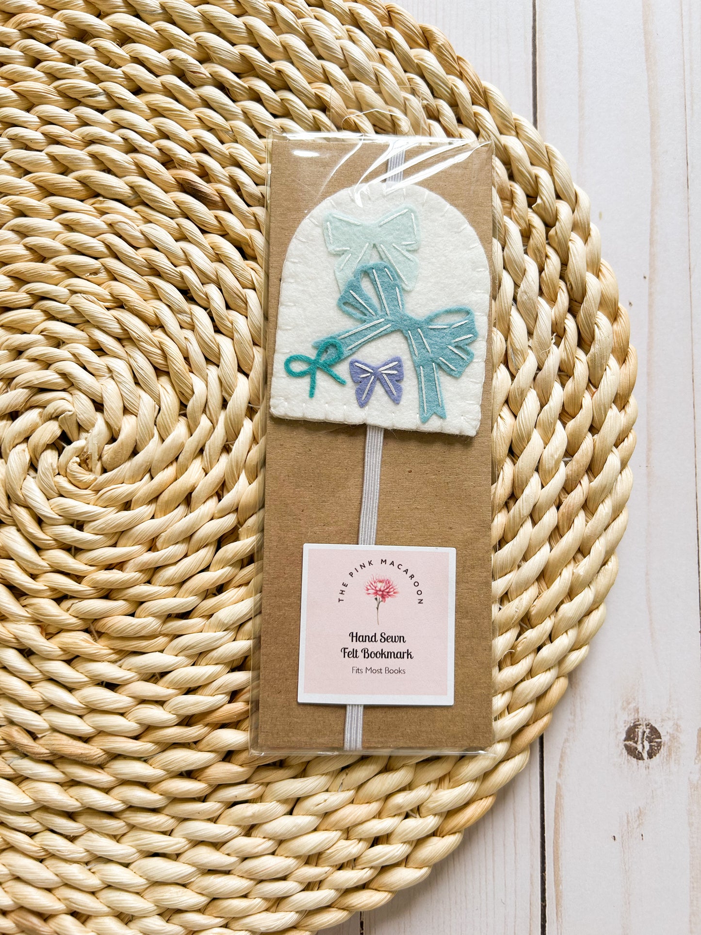 Blue Bow Bookmark
