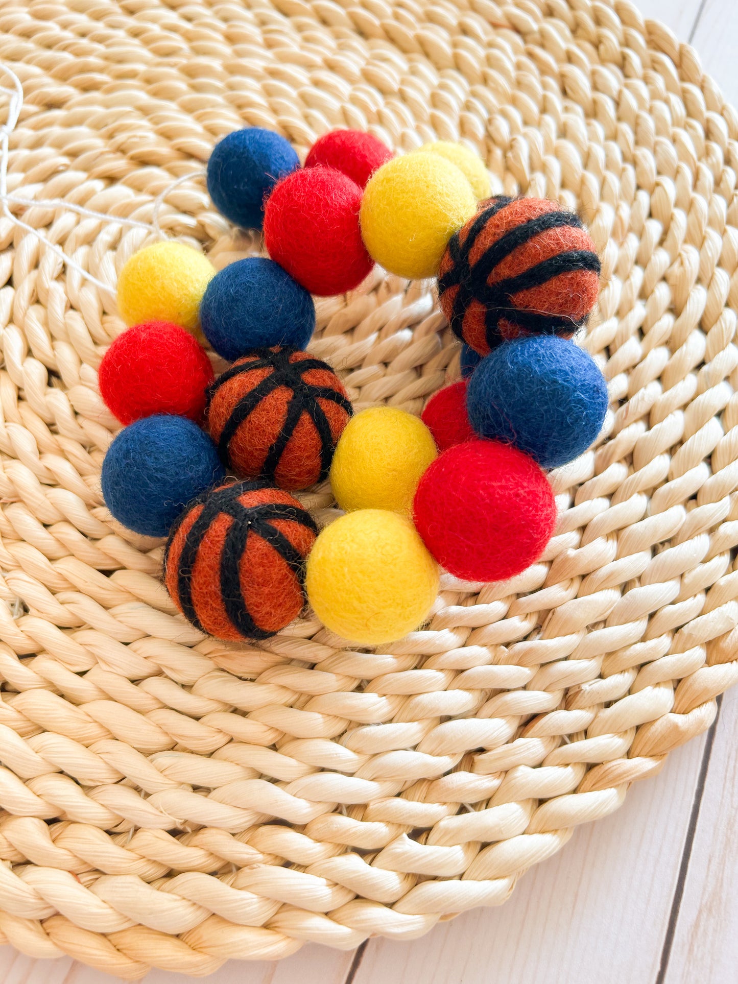 Fever Basketball Felt Ball Garland