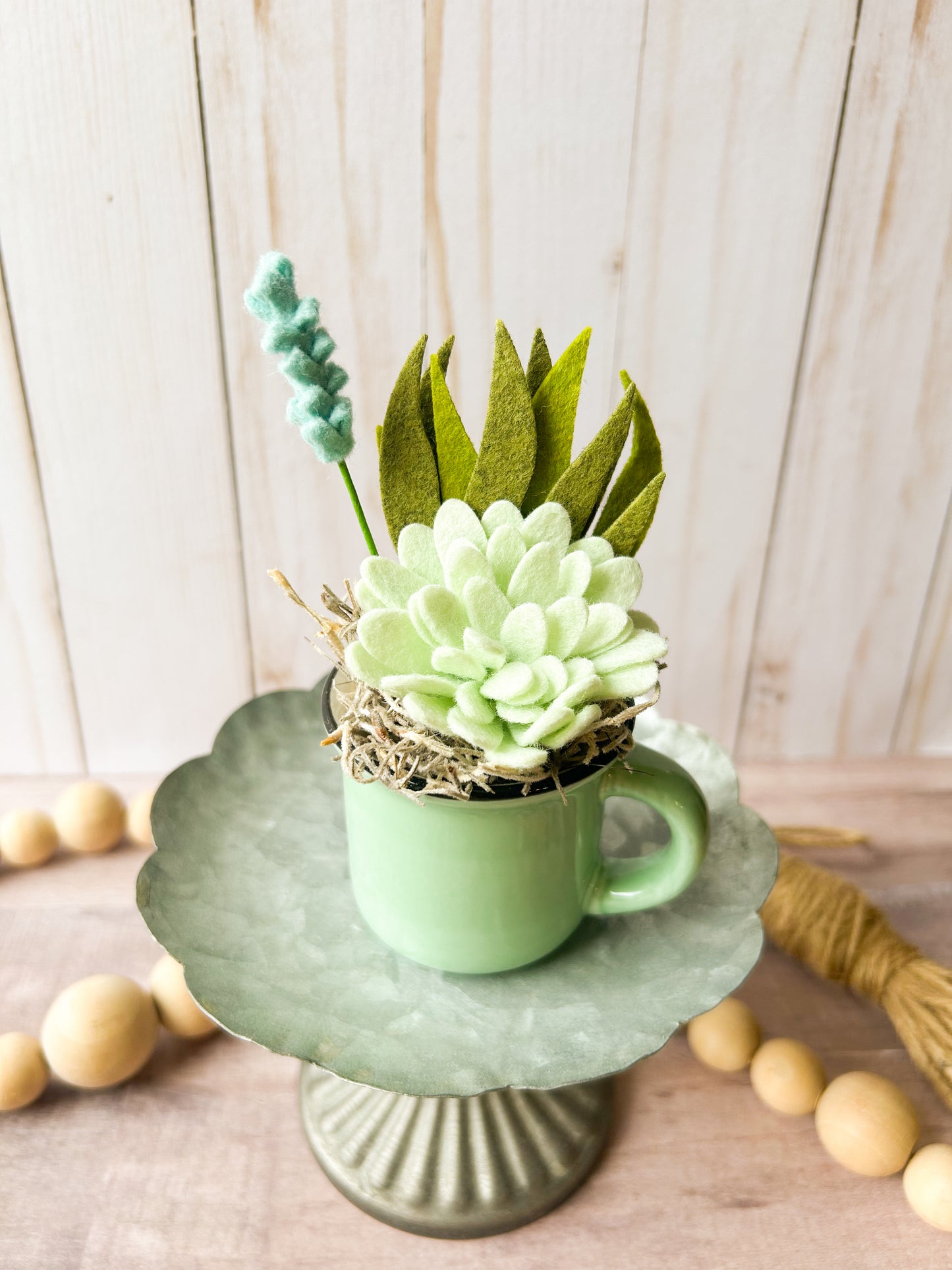 Mini Felt Succulent