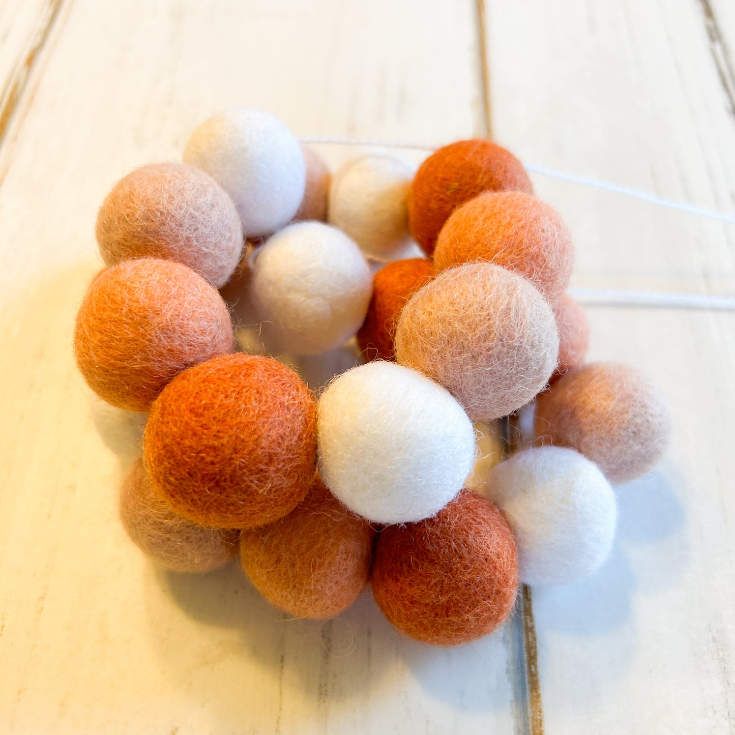 Boho Felt Ball Garland