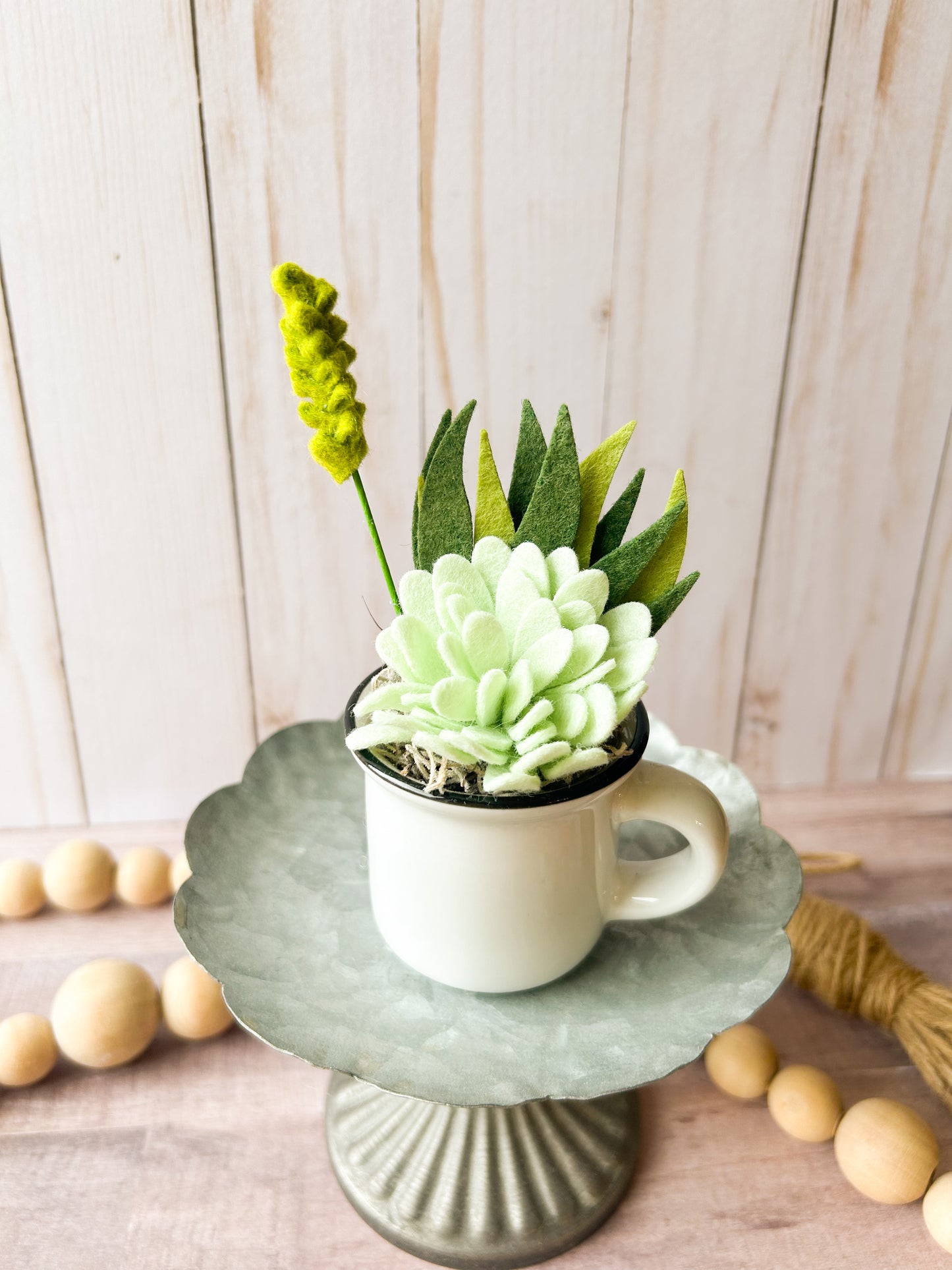 Mini Felt Succulent