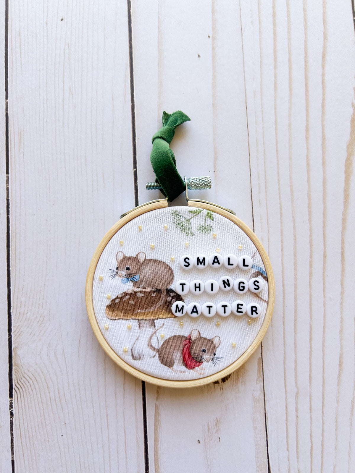 Small Things Matter Hoop Ornament