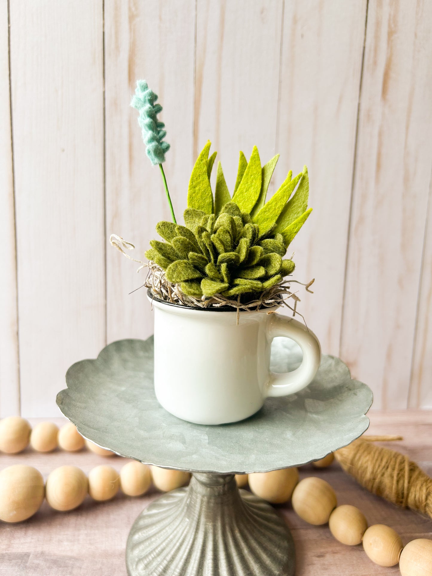Mini Felt Succulent