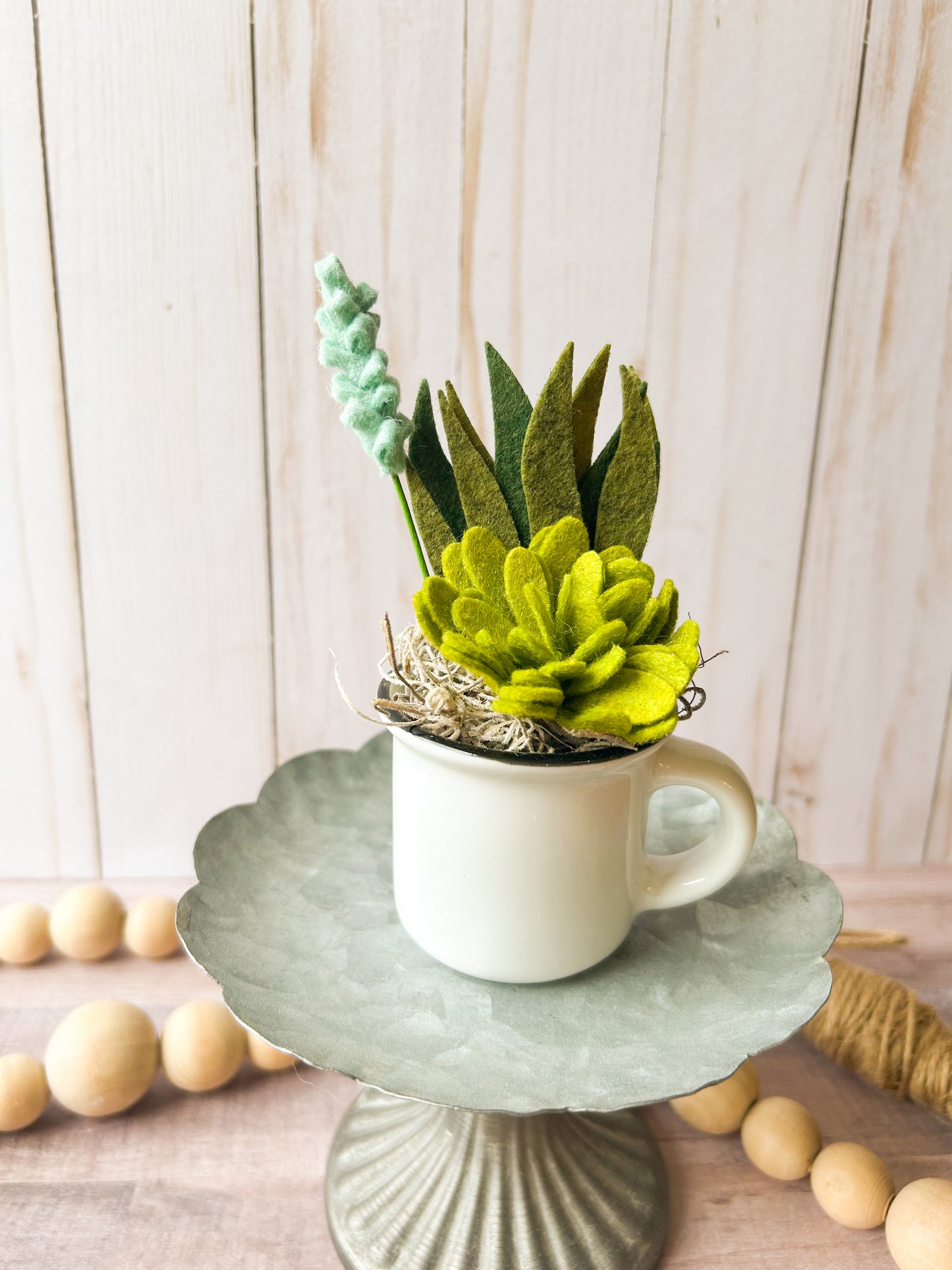 Mini Felt Succulent