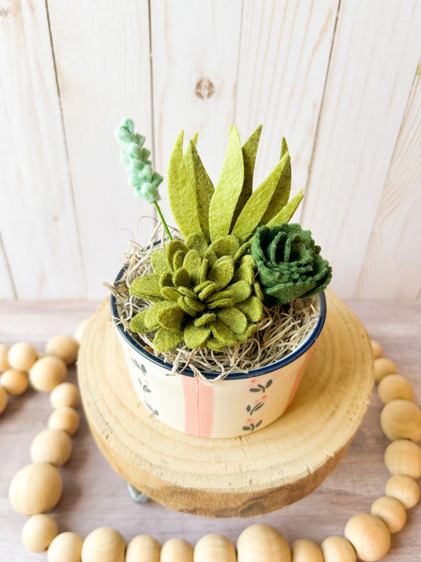 Mini Felt Succulent