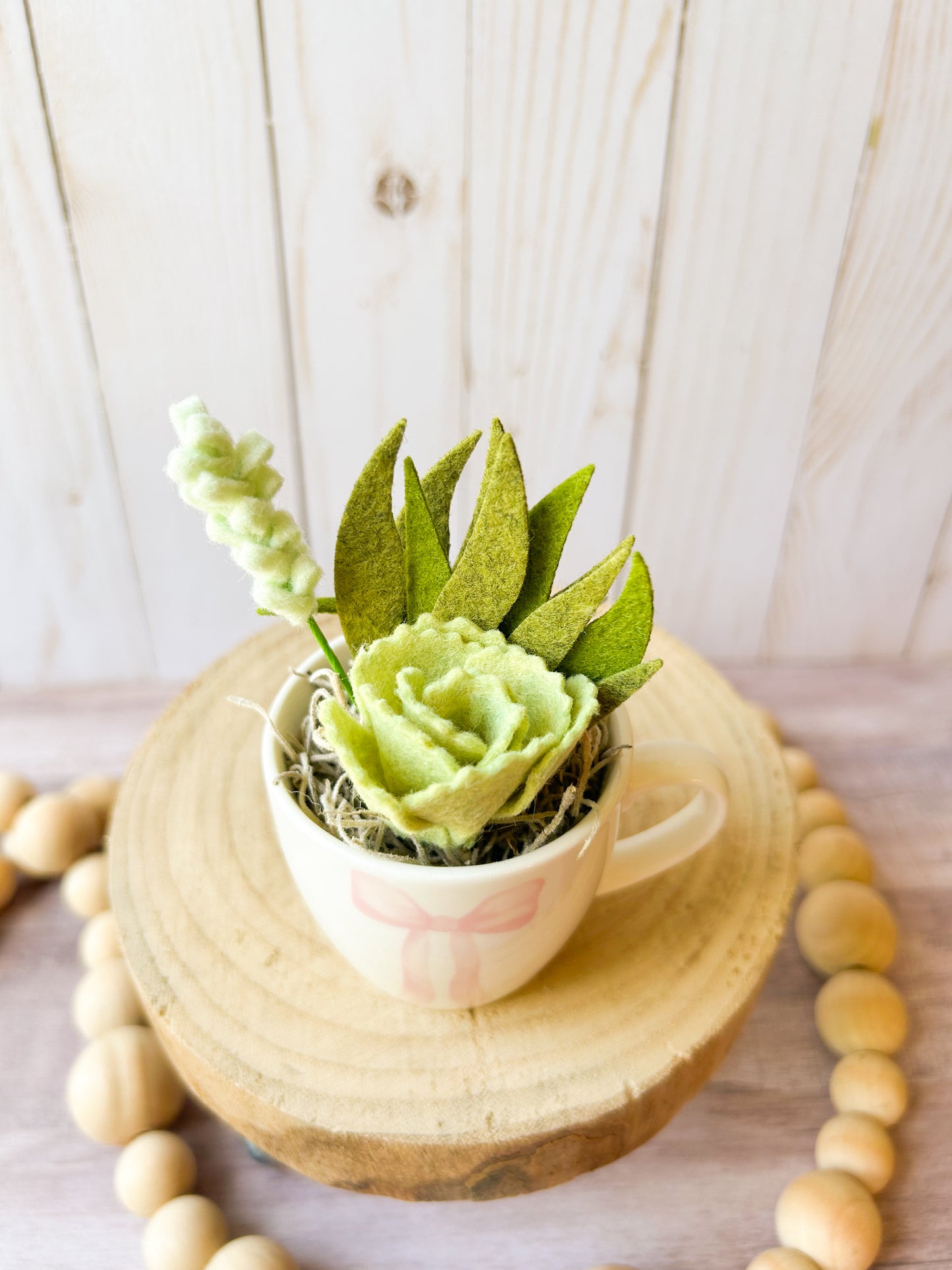 Mini Felt Succulent