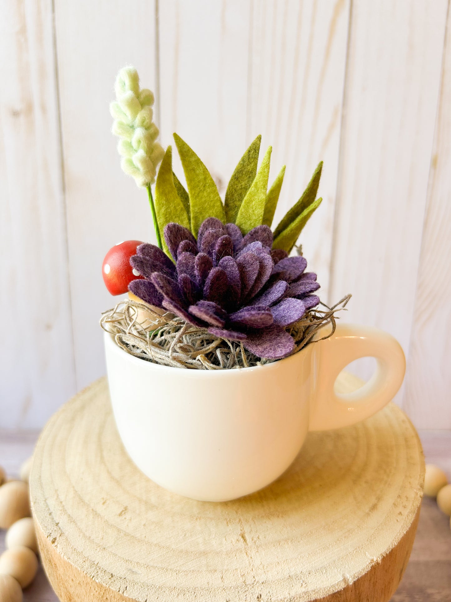Mini Felt Succulent