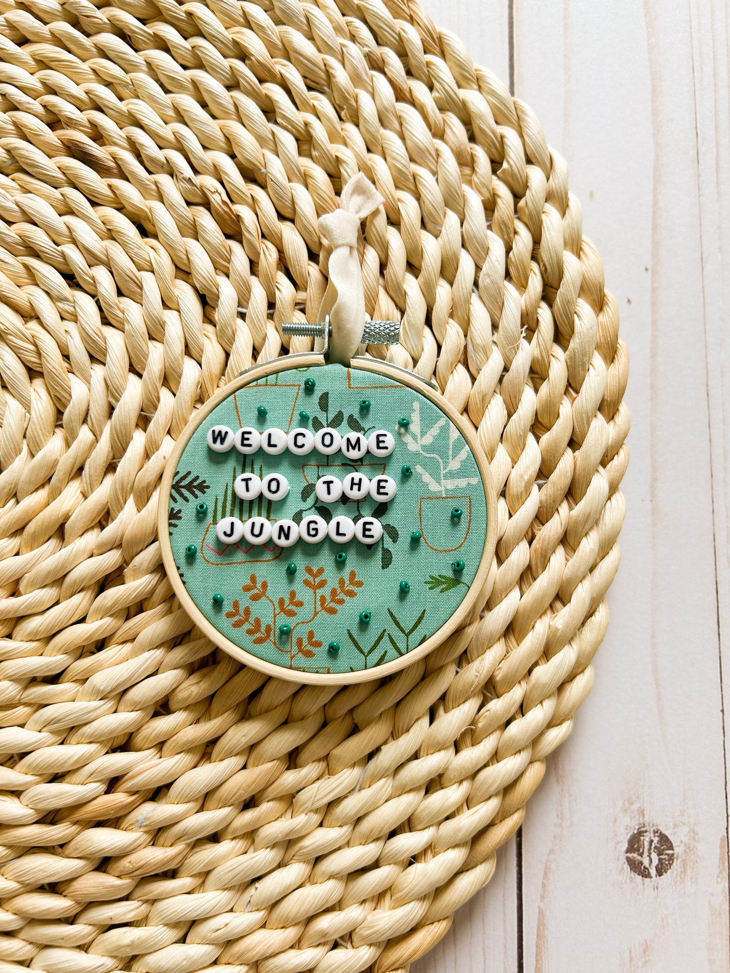 Welcome to the Jungle Hoop Ornament