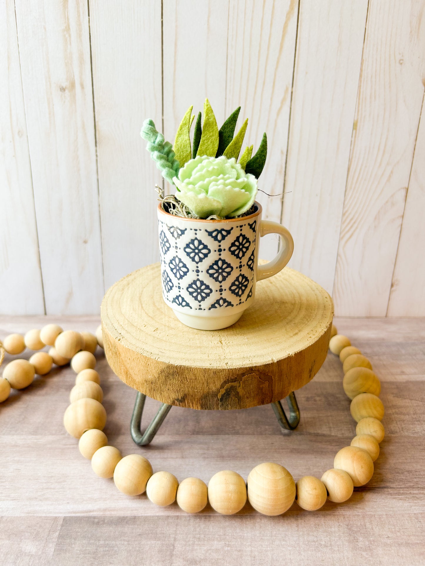 Mini Felt Succulent