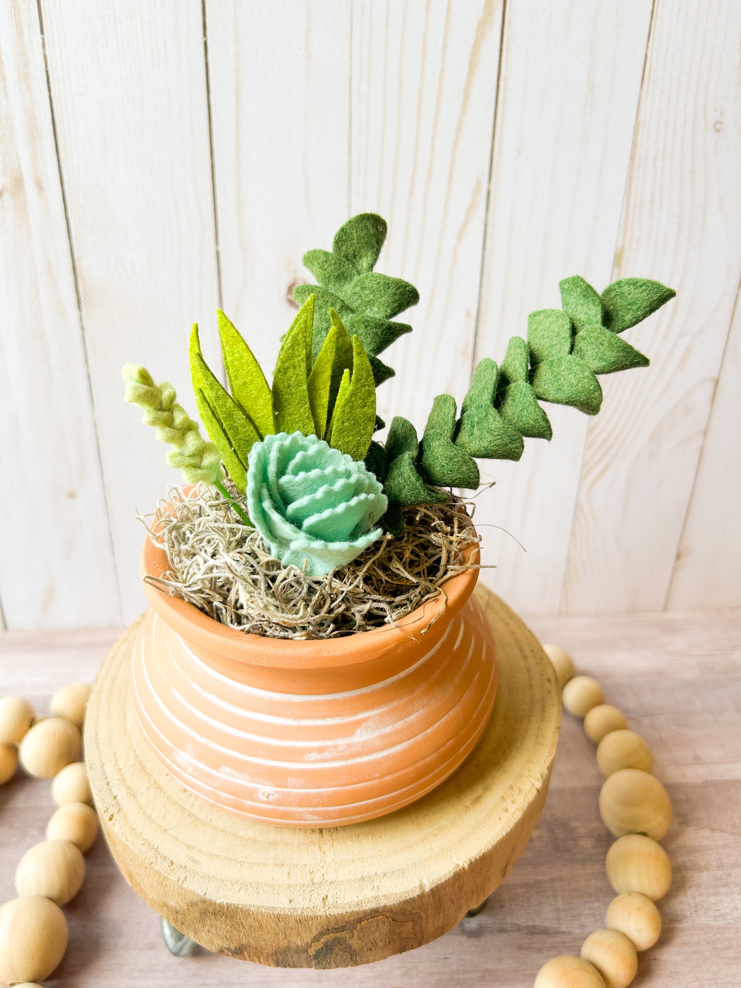 Mini Felt Succulent