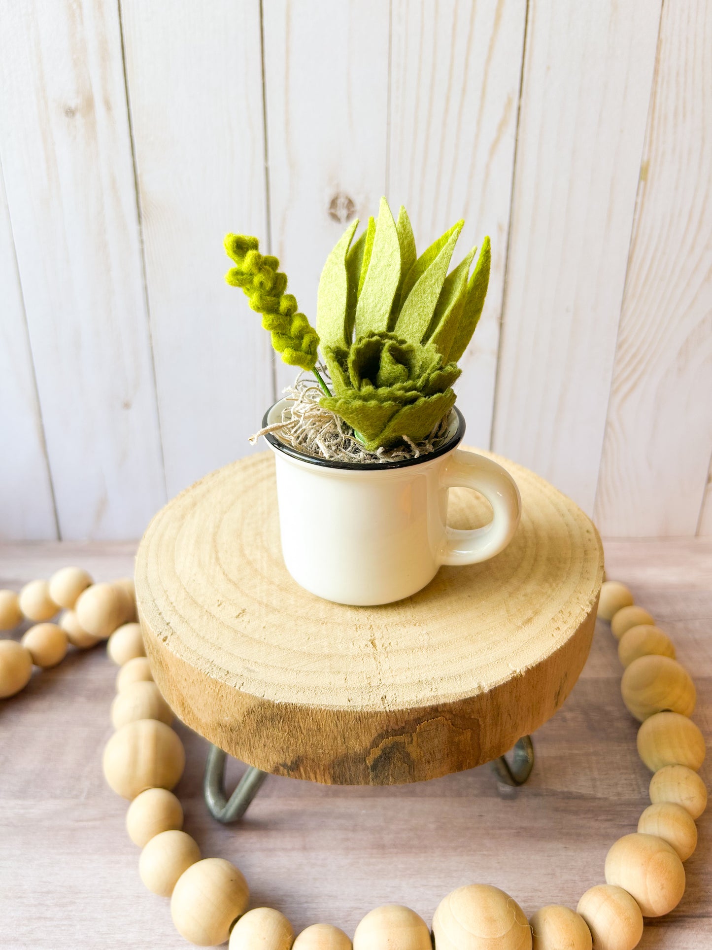 Mini Felt Succulent