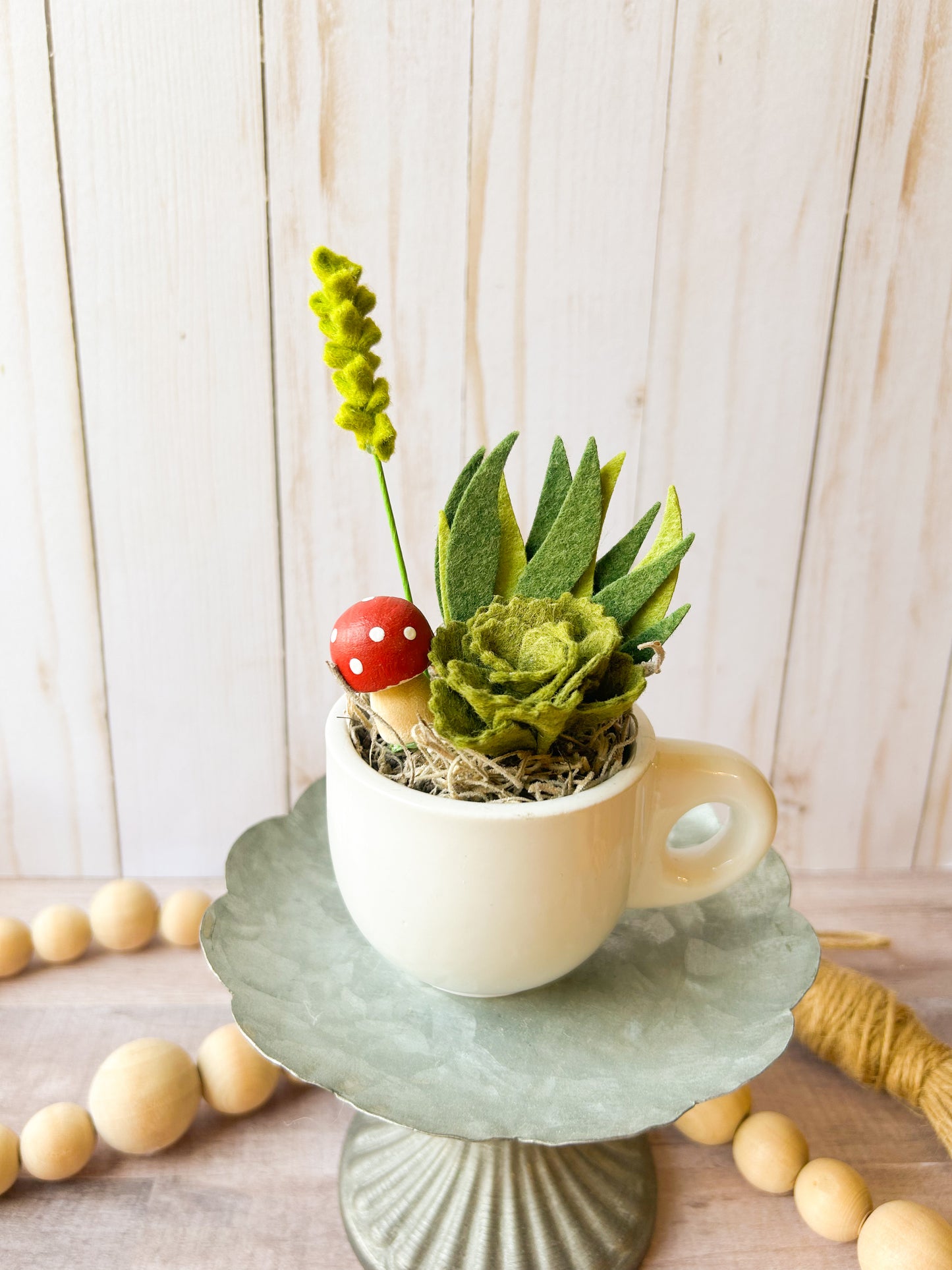 Mini Felt Succulent