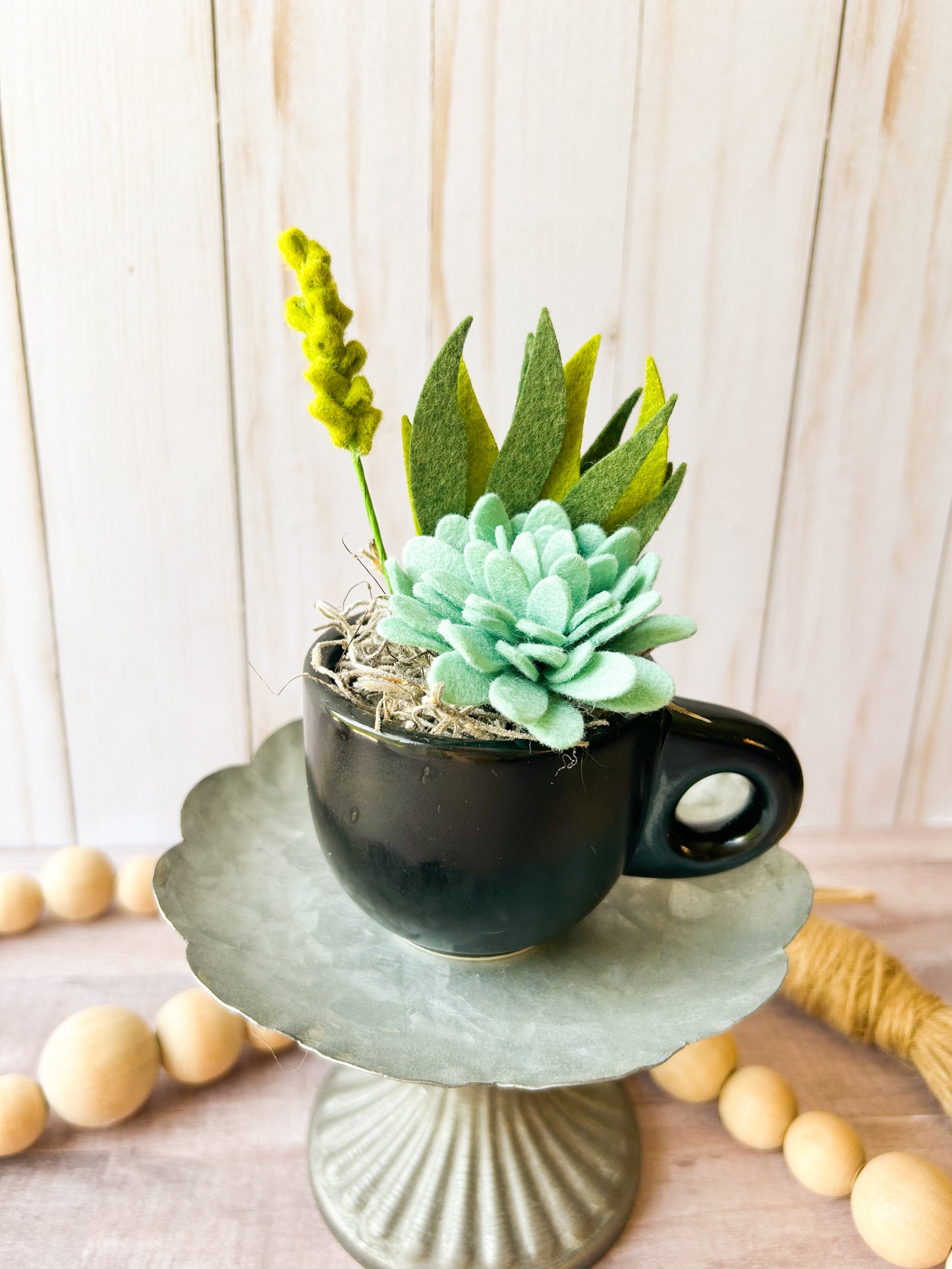 Mini Felt Succulent
