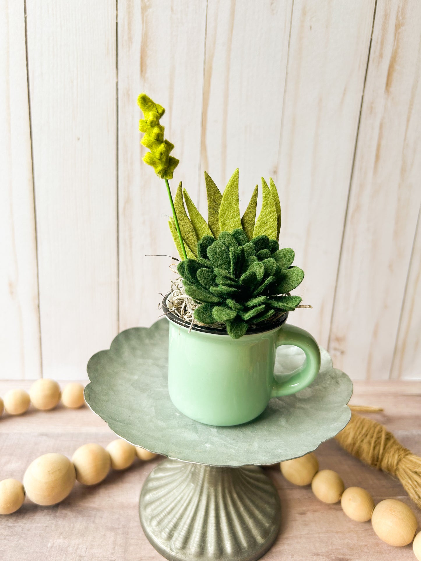 Mini Felt Succulent