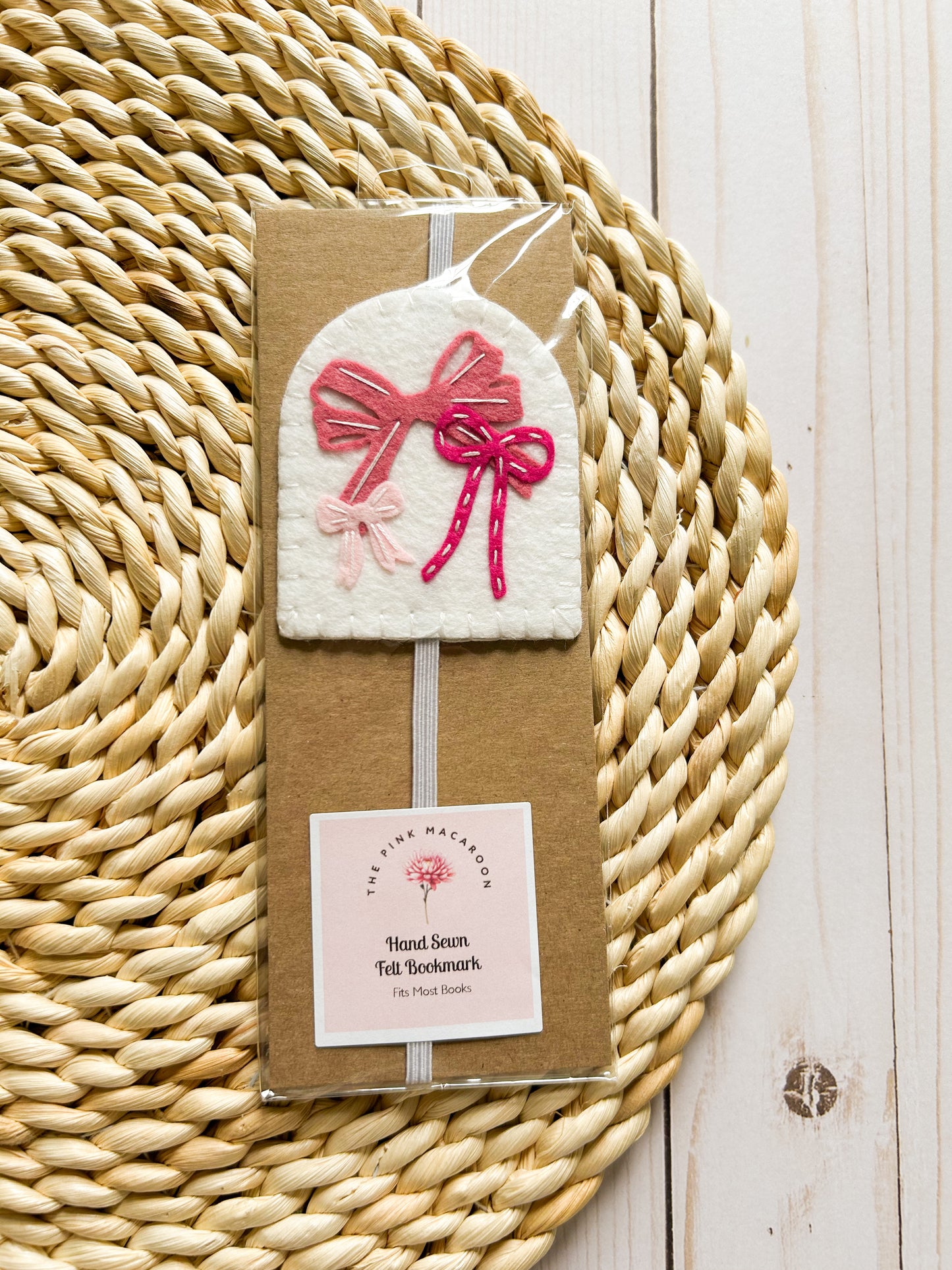 Pink Bow Bookmark