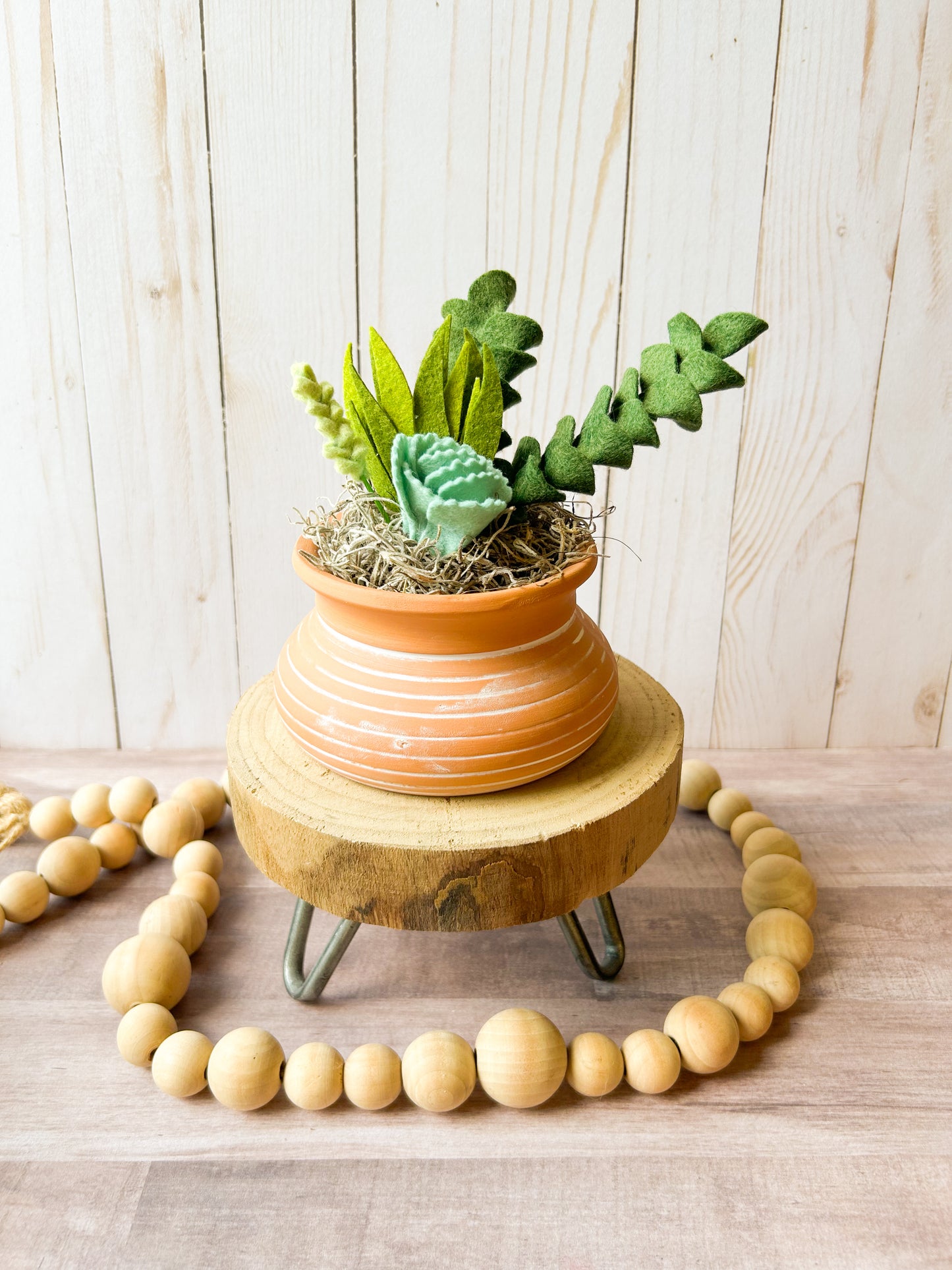 Mini Felt Succulent