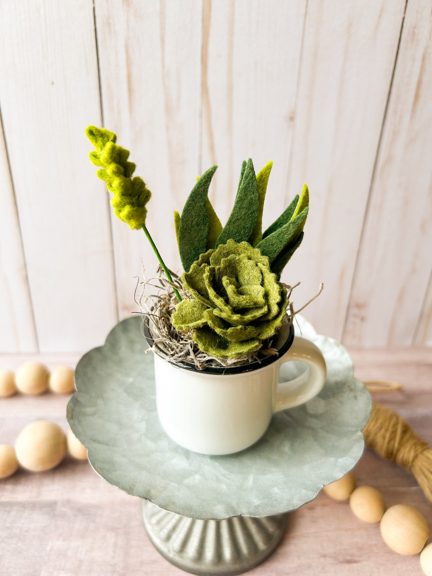 Mini Felt Succulent