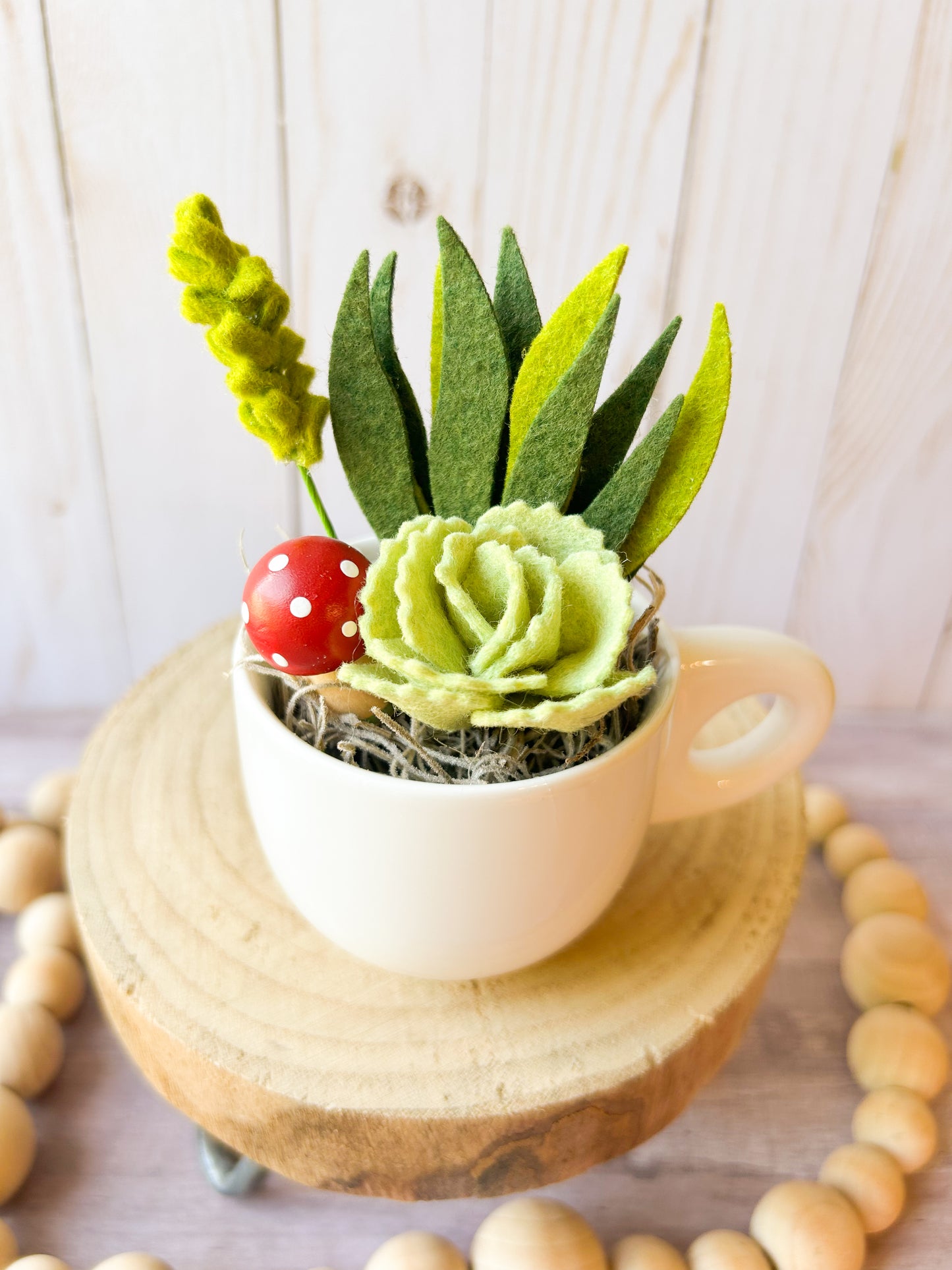 Mini Felt Succulent