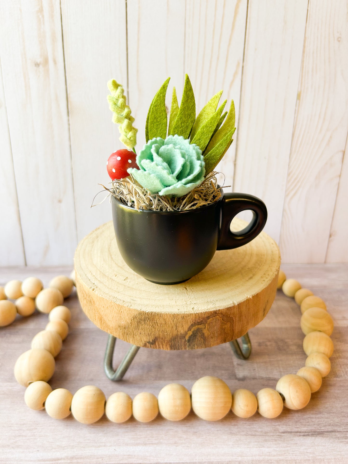 Mini Felt Succulent