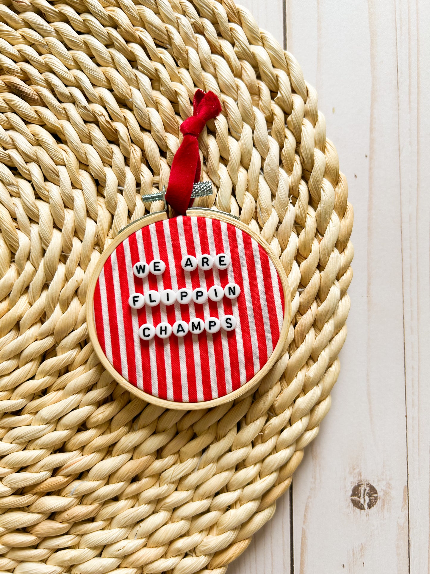 Indiana Hoosiers Hoop Ornament