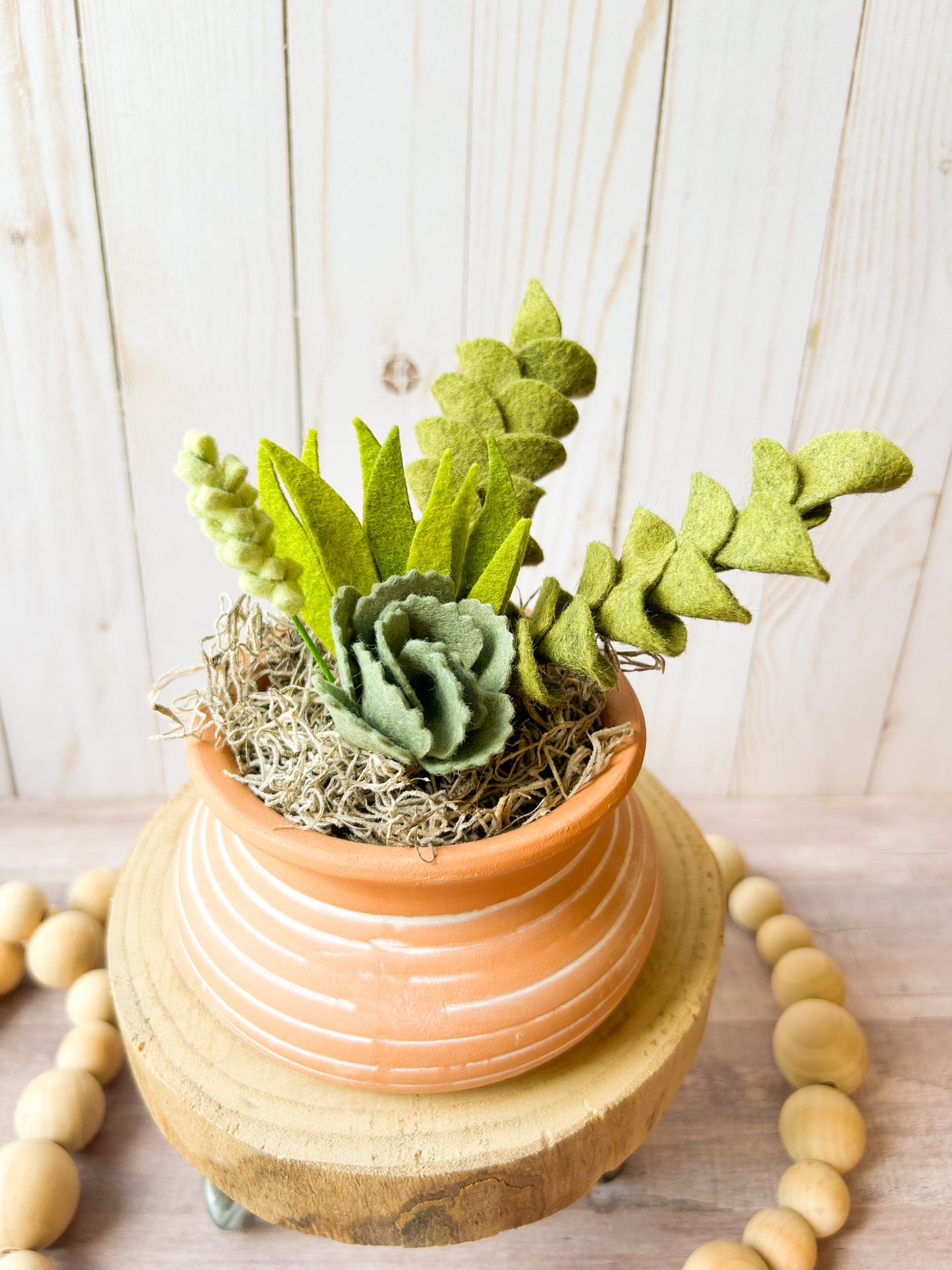 Mini Felt Succulent