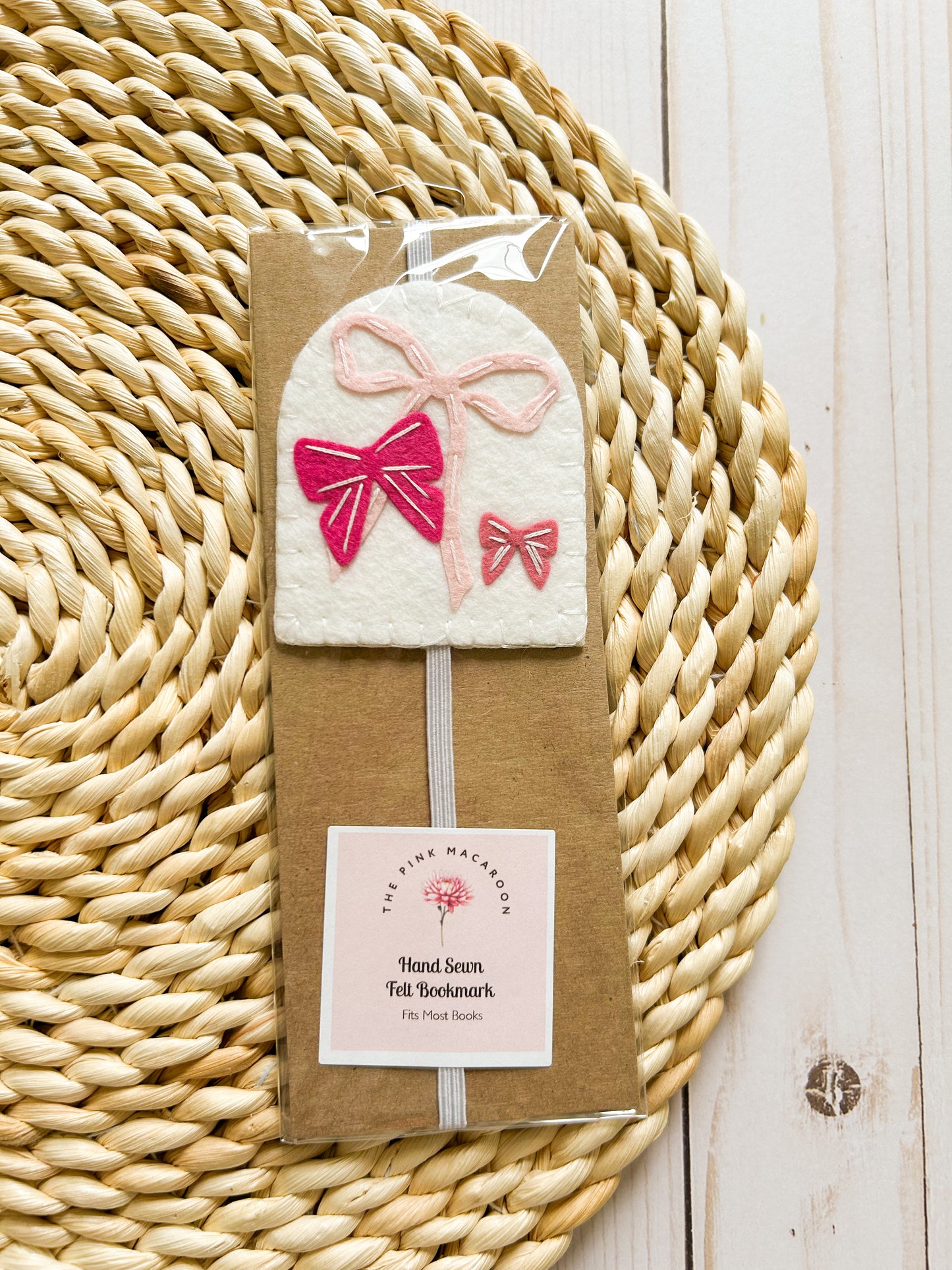 Pink Bow Bookmark