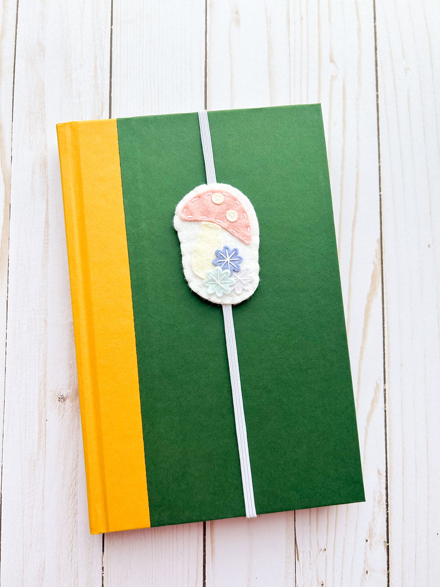 Mushroom and Floral Bookmark