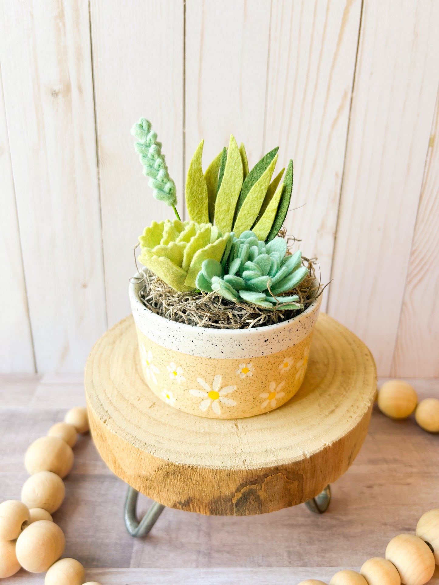 Mini Felt Succulent